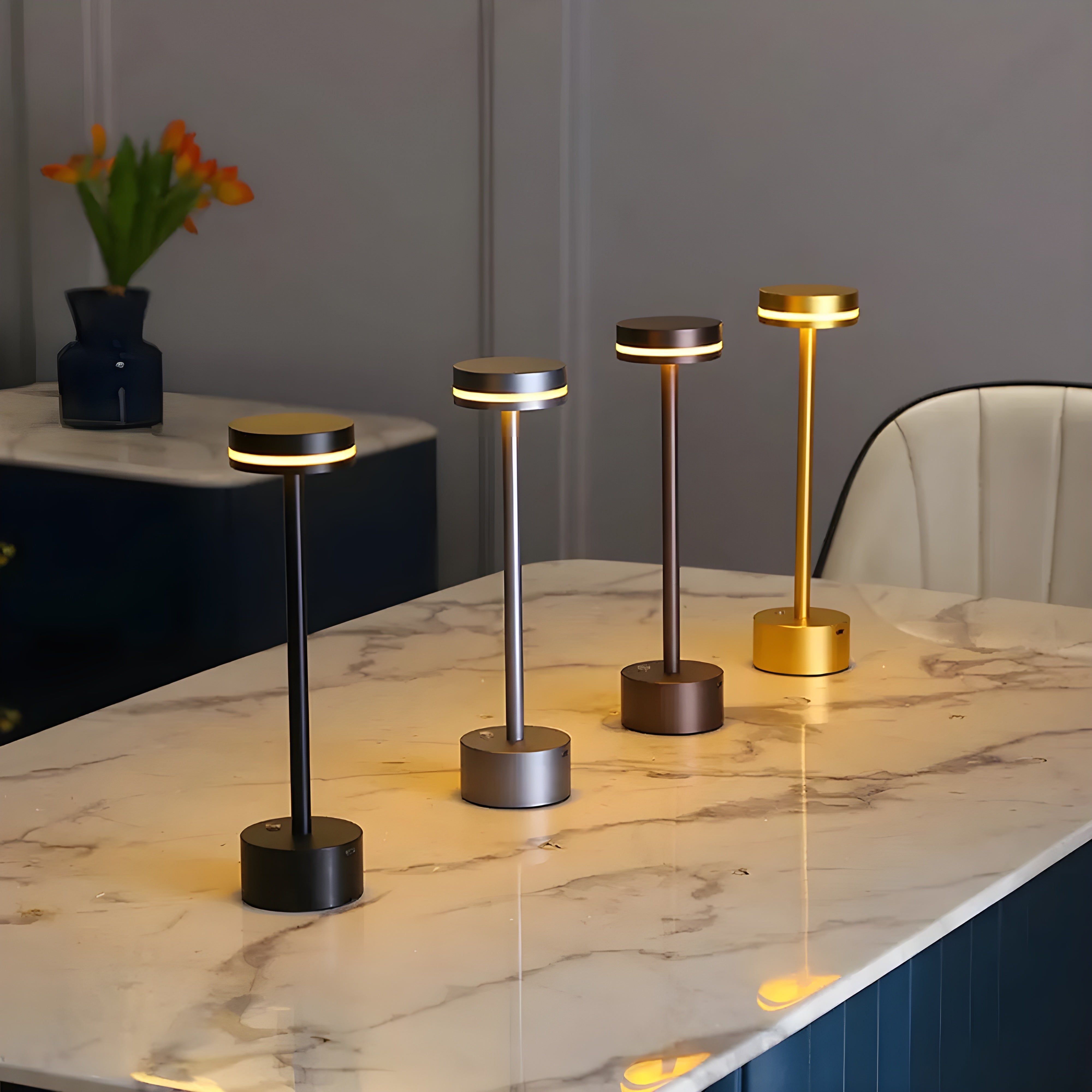 Bilde av Lurios - Luksuriøs Multifunksjonell Nordisk Bordlampe Uten Kabel fra Velisse