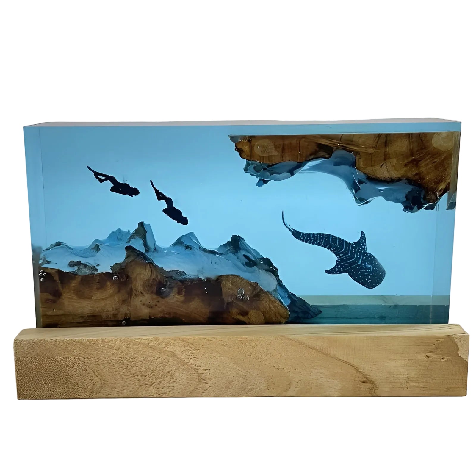 Bordlampe Av Hvalharpiks – Håndlaget Led-nattbordslampe | Dekorativ Stemningsbelysning Til Soverommet