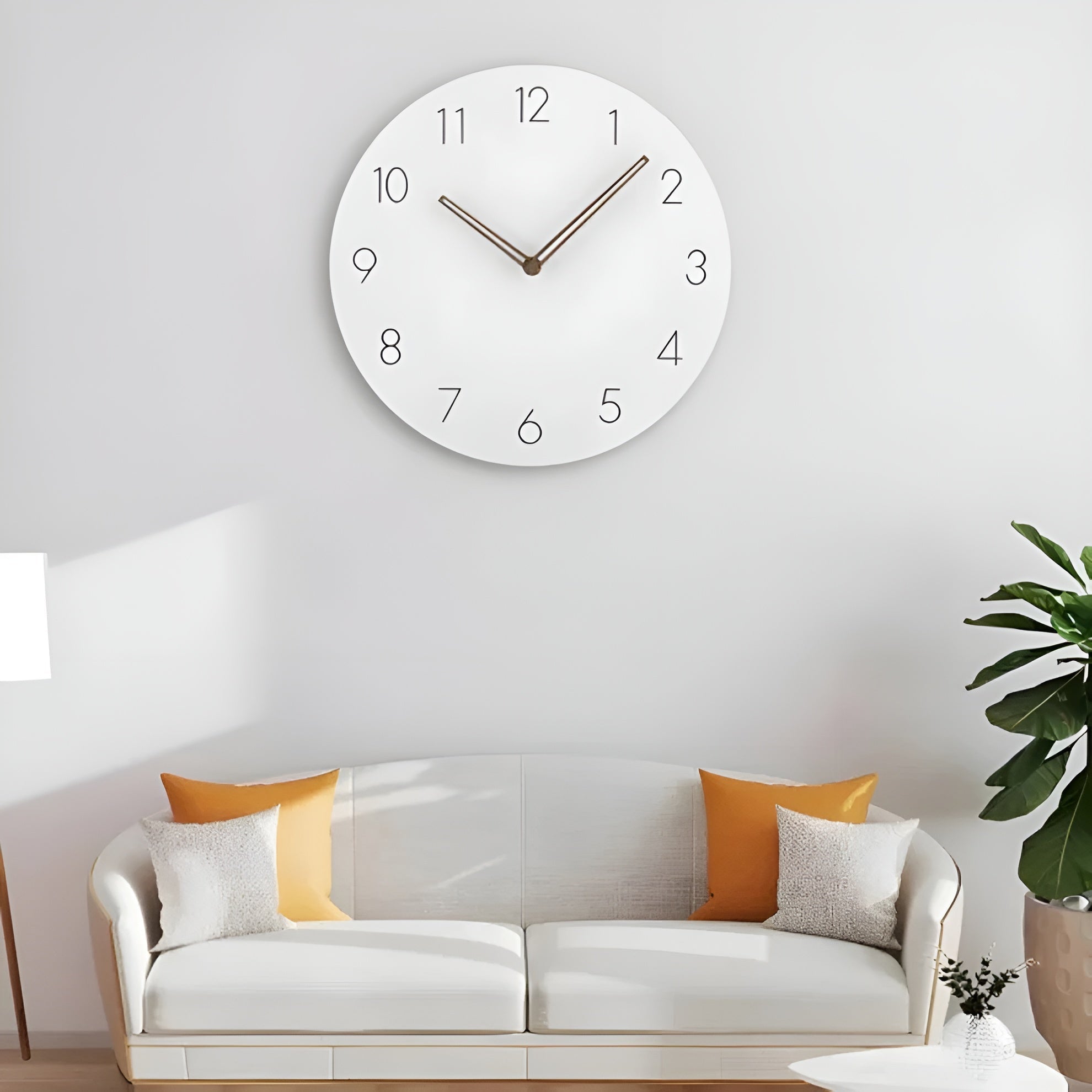 Veggklokke i Tre – Minimalistisk og Dekorativt | Perfekt for Moderne Hjem