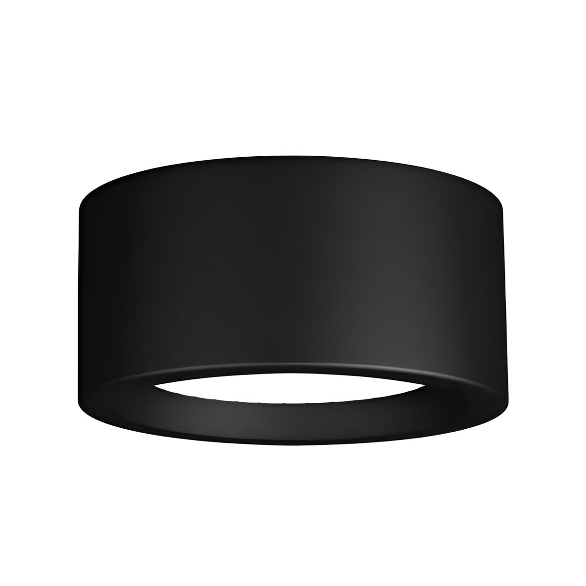 Moderne LED-Taklampe – Rund Design med Varmt Lys | Koselig Belysning til Alle Rom - D10 × H7cm(7W) / Svart / Hvitt Lys