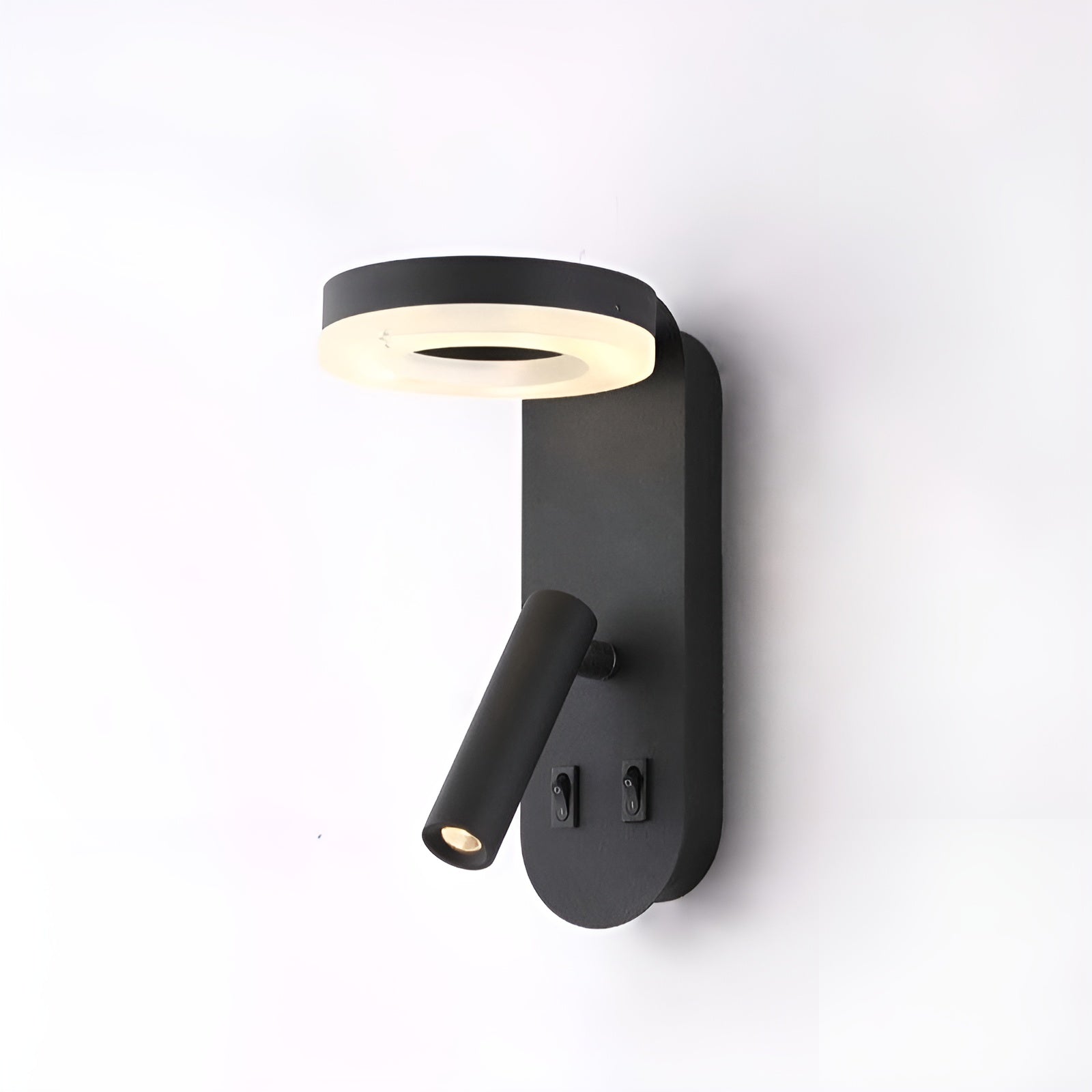 Geometrisk Vegglampe – To Lyskilder og Nedovervendt Lys | Moderne og Dekorativ