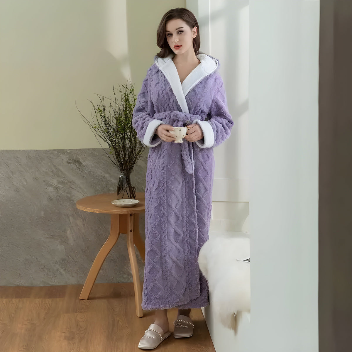 Pauliana Badekåpe – Koselig, Ultramyk Flanell-badekåpe for Dame