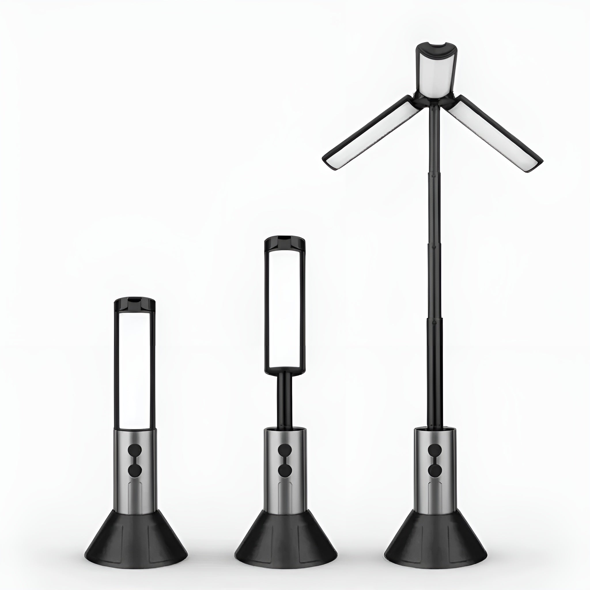 LED Campinglykt – Oppladbar og Sammenleggbar | 270° Justerbar Arm og Flere Lysmoduser