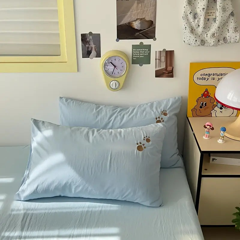 Teddybjørn Sengetøysett – Ultramyk og Koselig | Med Dynebetrekk, Laken og 2 Putetrekk