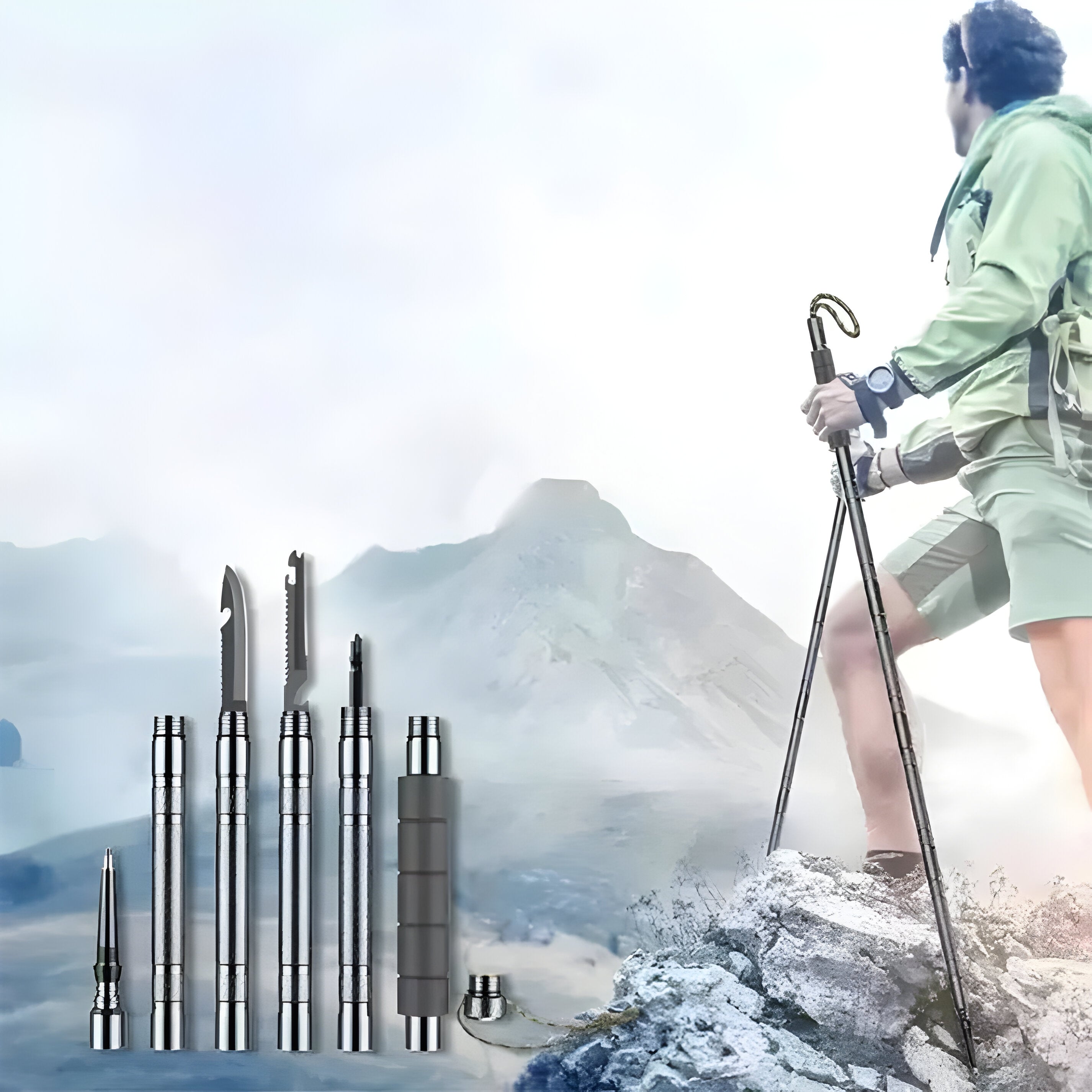 Sammenleggbare Vandrestaver – Lette og Justerbare | Perfekt for Tur og Friluftsliv