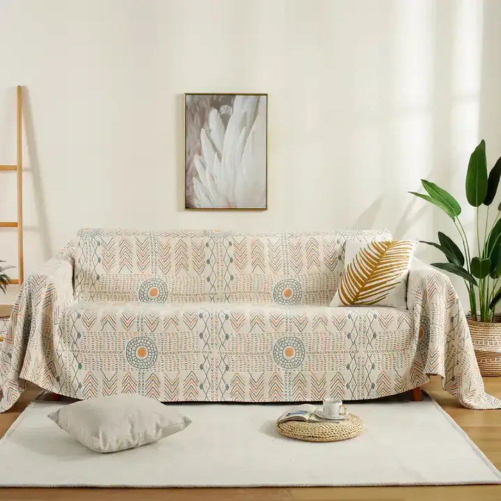 Wendedecke mit Boho-Mandala – Weich und Dekorativ | Perfekt für Sofa und Schlafzimmer