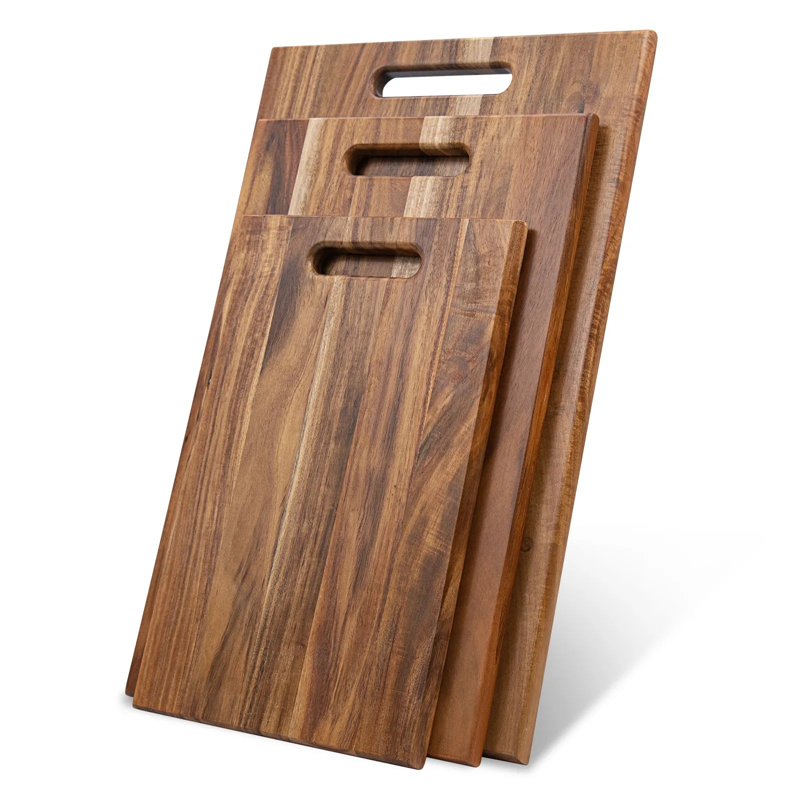 Schneidebrett-Set aus Massivholz (3-teilig) – Robust und Messerschonend | 3 Größen, Natürlich und Plastikfrei