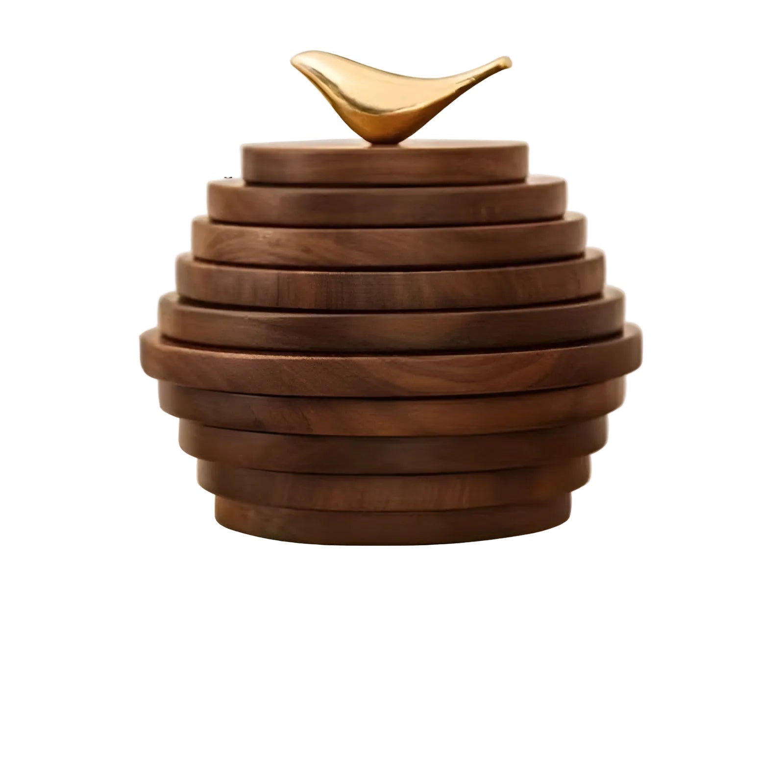 Walnuss-Holz Untersetzer – Hitzebeständig & Anti-Verbrühung | Ideal für Tassen, Gläser und Töpfe