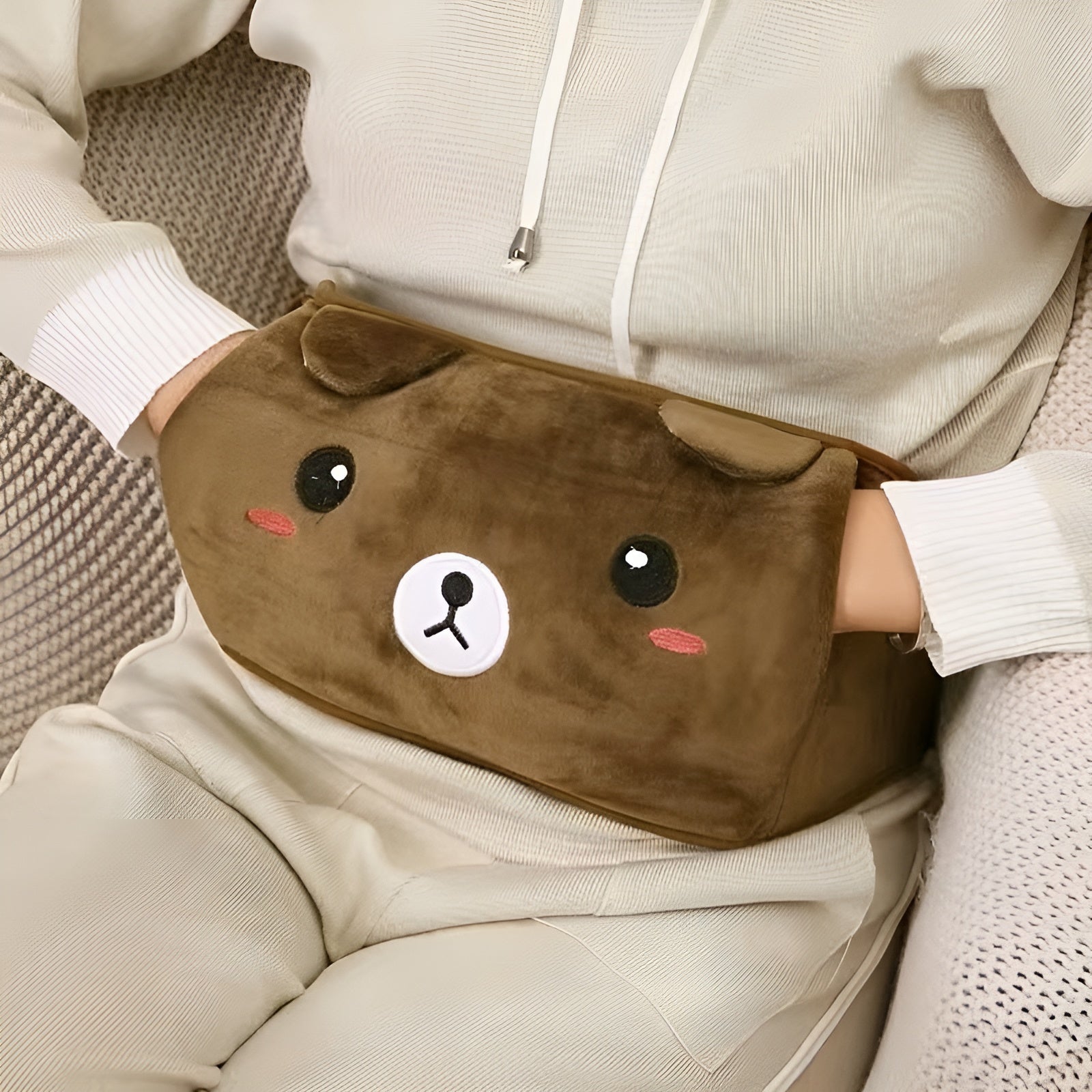 Varmtvannsflaske for Midje og Rygg – Avslappende og Lindrende Varme | Gjenbrukbar og Enkel å Bruke