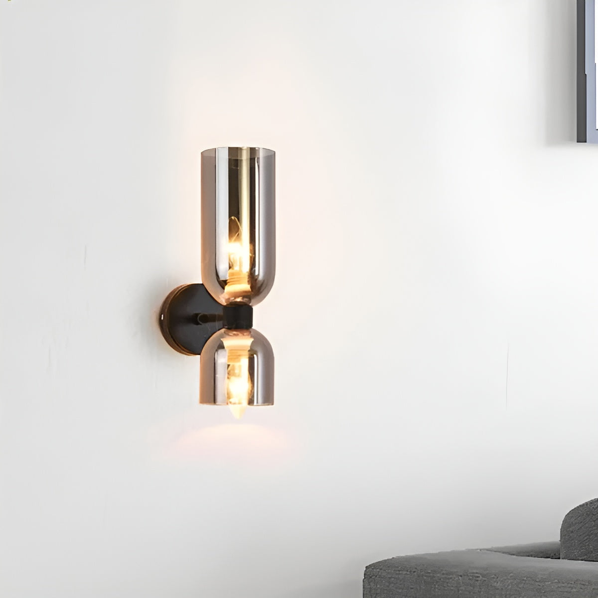 Glass vegglampe – Elegant og Moderne med LED | Stilfull Belysning til Stue og Soverom