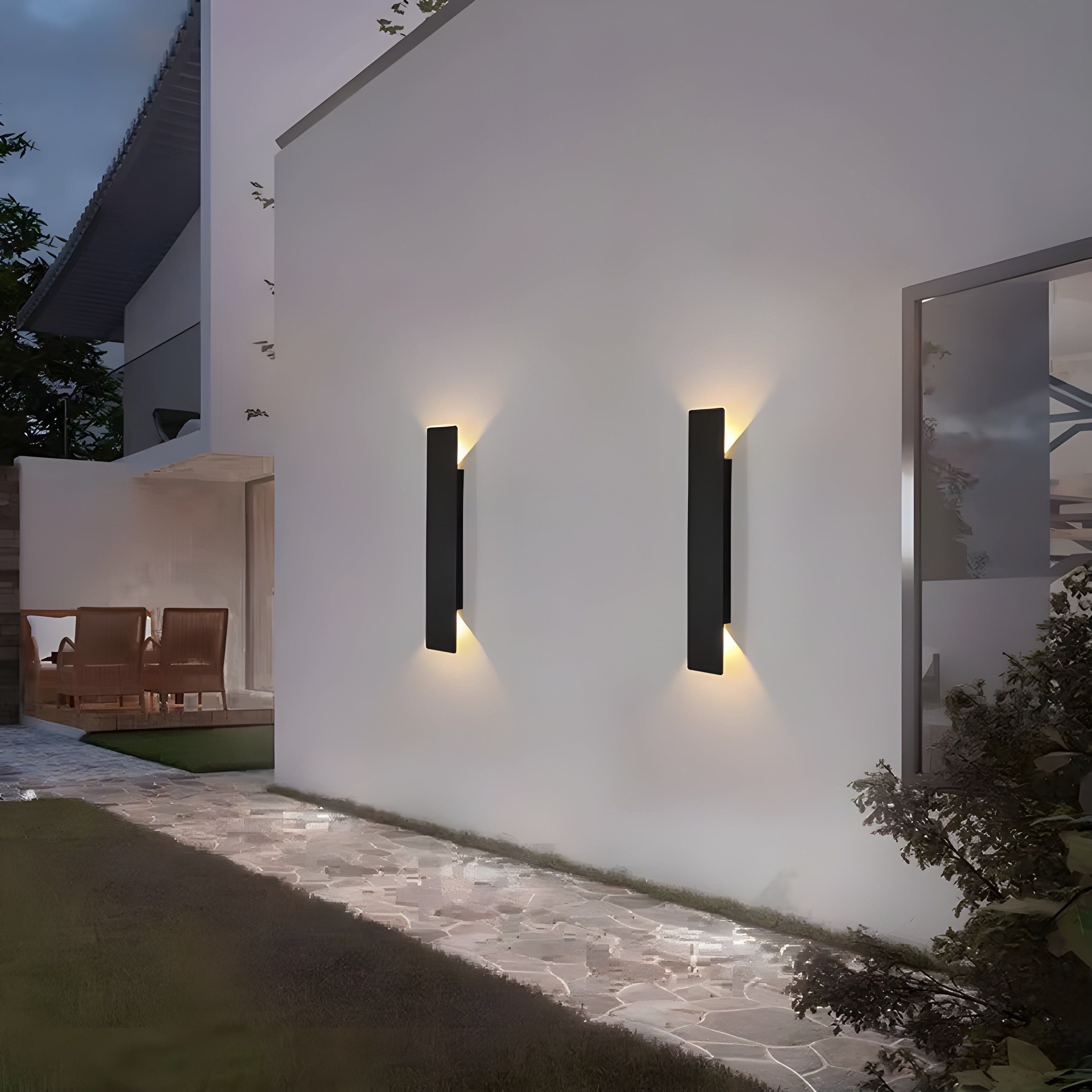 Bilde av Velheim - Moderne Værbestandig Led-vegglampe i Aluminium for Utendørs Bruk fra Velisse