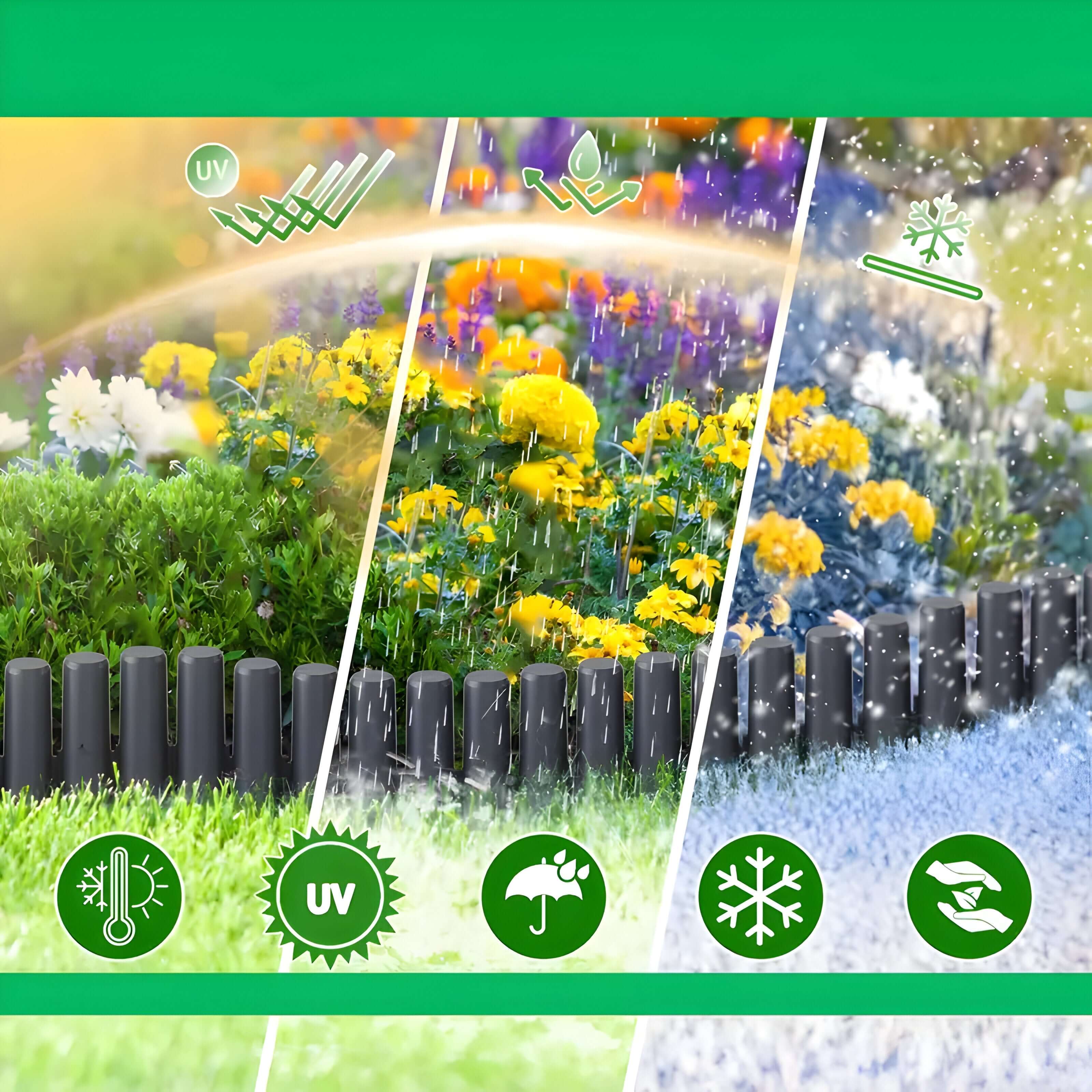 Lundra – Hagekant I Plast Til Blomsterbed