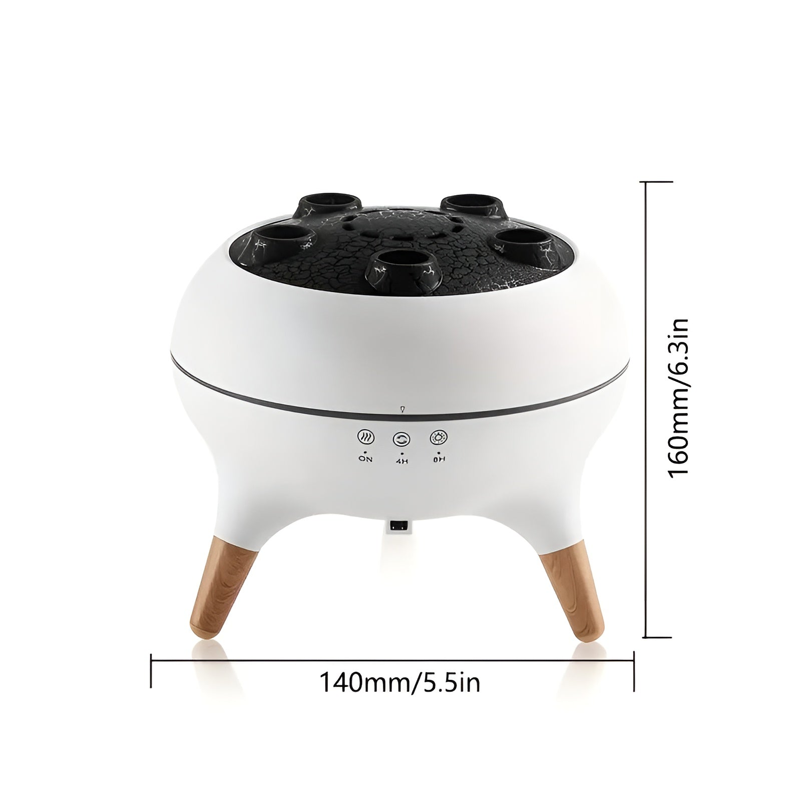 Manetformet Aromadiffusor – Fargeendring Og Fjernkontroll | Luftfukter For Hjemmet Og Kontoret