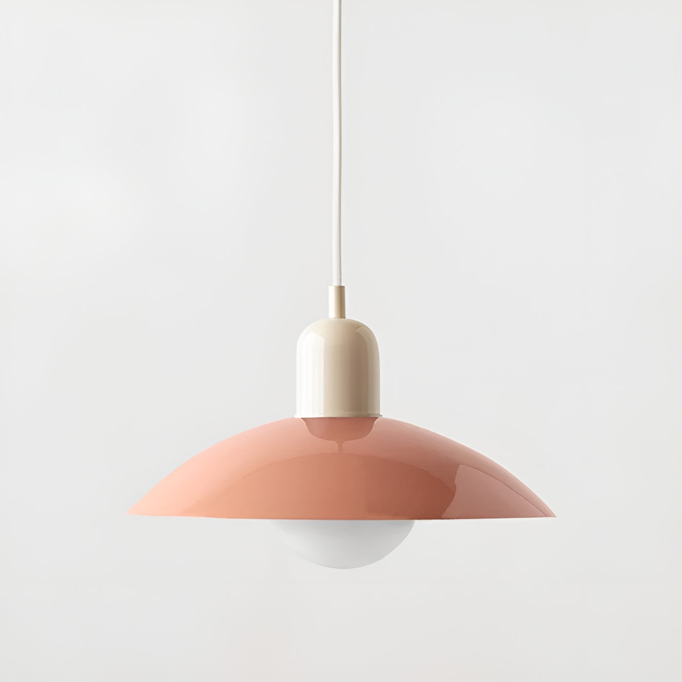Pendellampe i Makron-Design – Mykt og Behagelig Lys | Perfekt for Hjemmet - Hvit / Rosa - Lysarmaturer for tak