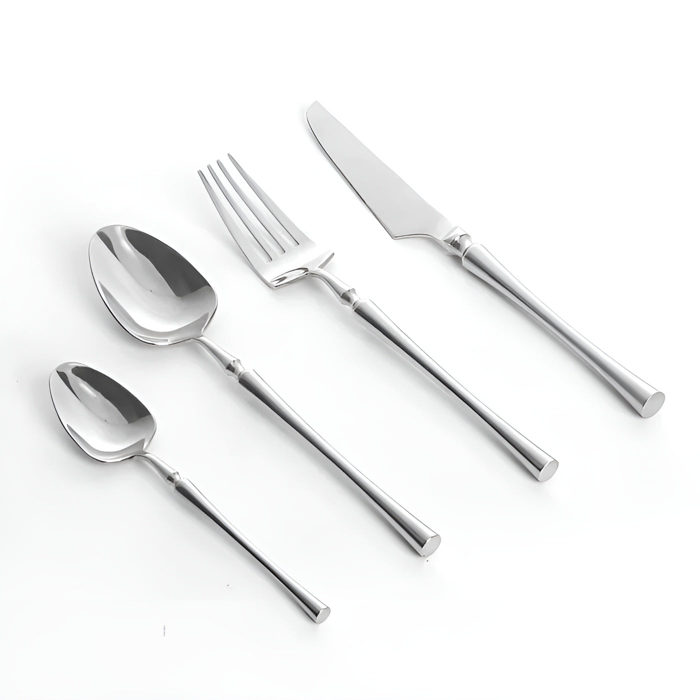 Bestikksett i Rustfritt Stål (24 Deler) – Elegant og Slitesterkt | Perfekt for Stilfull Borddekking - Bestikksett