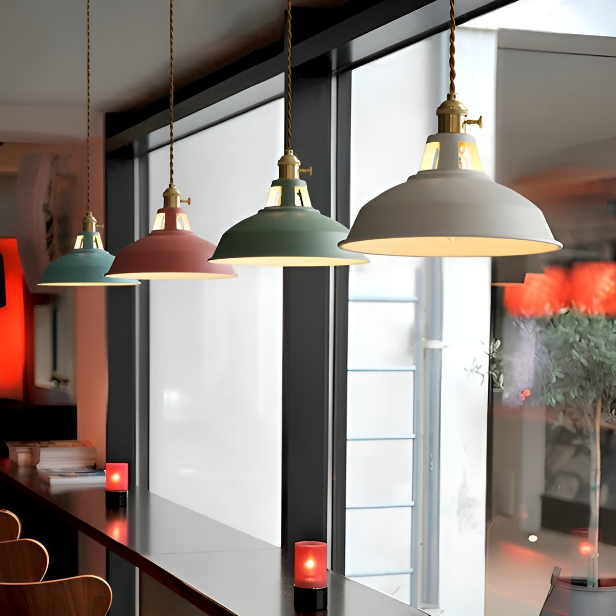 Industriell Retro-Pendellampe – Vintage og Dekorativ | Perfekt for Hjem og Restaurant - Lysarmaturer for tak