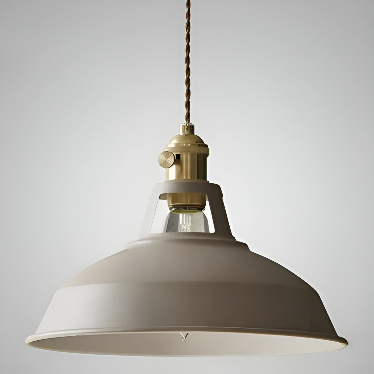 Industriell Retro-Pendellampe – Vintage og Dekorativ | Perfekt for Hjem og Restaurant - Khaki - Lysarmaturer for tak