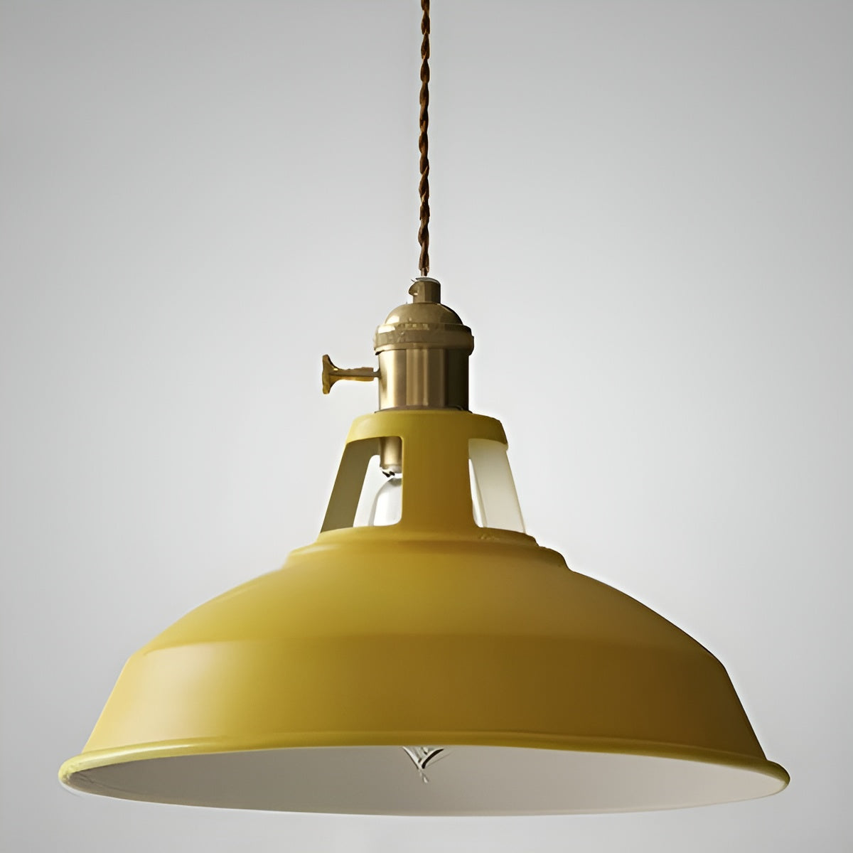 Industriell Retro-Pendellampe – Vintage og Dekorativ | Perfekt for Hjem og Restaurant - Gul - Lysarmaturer for tak