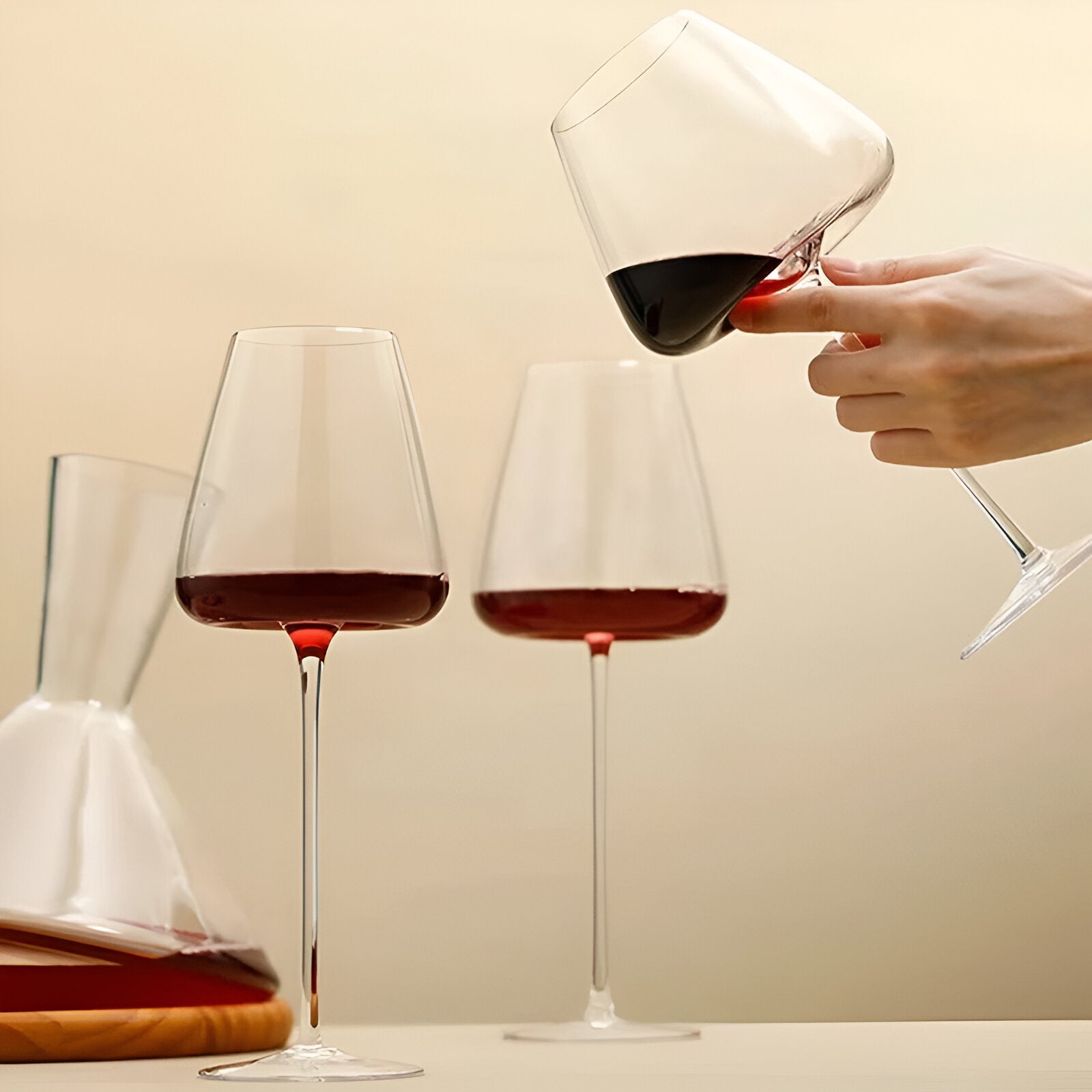 Vinglass i Krystall – Elegant og Håndlaget | Sett med 2, 4 eller 6