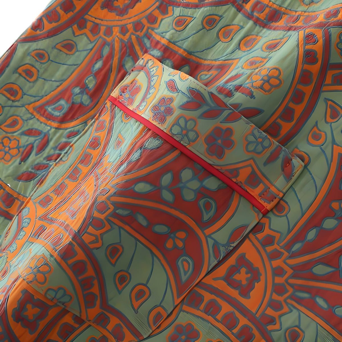 Vintage Jacquard-sett – Rund Hals, Komfortabelt Loungeantrekk