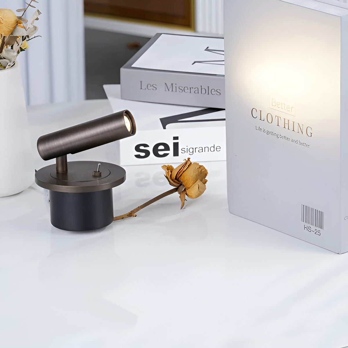 Leselampe til Soverommet – Hvit, Blendfri Belysning | Perfekt for Kveld og Sofa