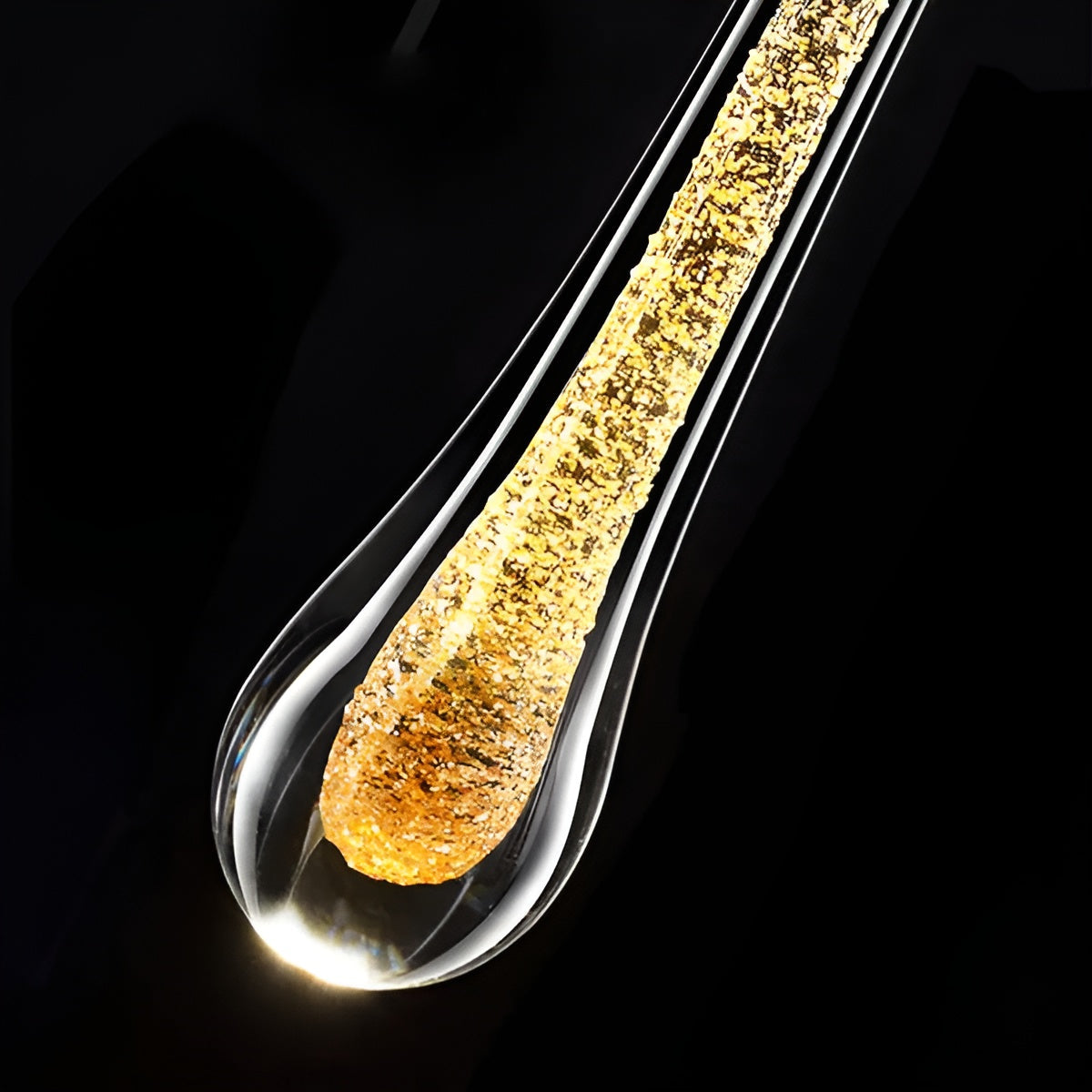 Glitrende Regndråper Krystallpendellampe – Stilig Og Elegant Vegglampe Perfekt For Soverommet