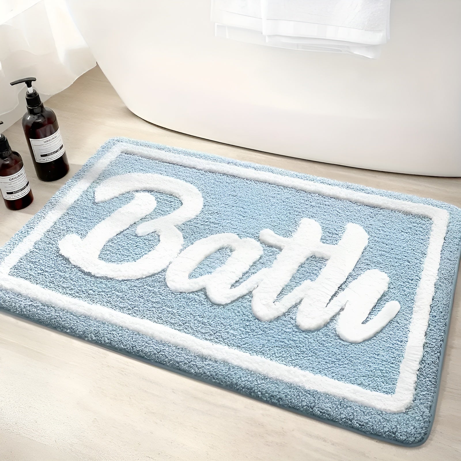 Mykt Baderomsteppe – Sklisikkert og Absorberende | Perfekt som Juledekor eller Gave