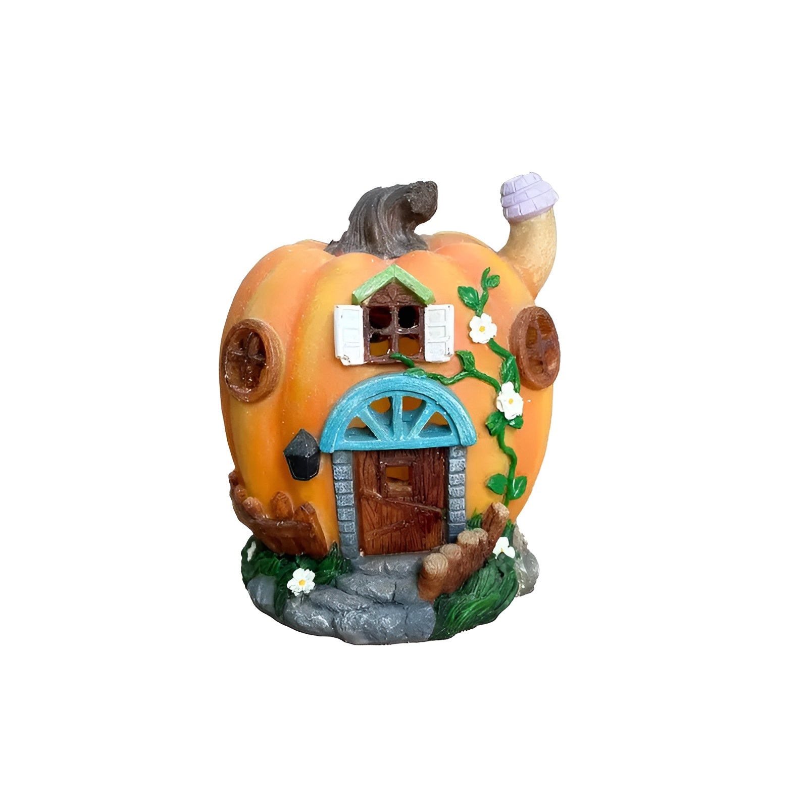 Solcelledrevet Gresskarhus – Lysende Hagedekor med LED | Perfekt til Halloween, Balkong og Terrasse