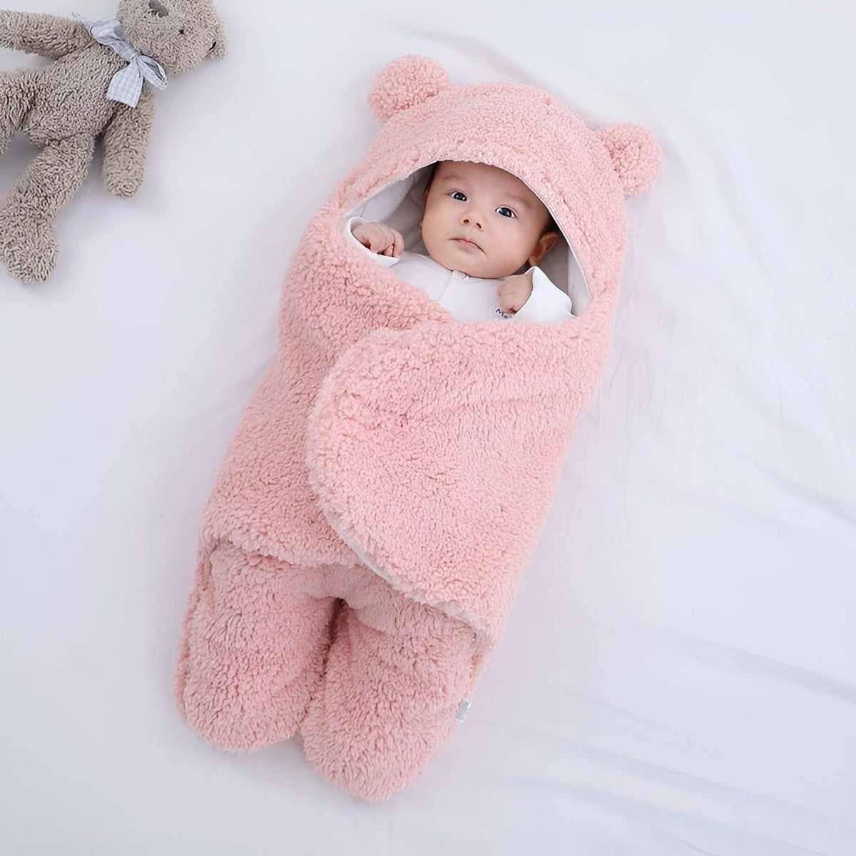 Cuddle Cloud – Koselig Babypose med Bjørneører