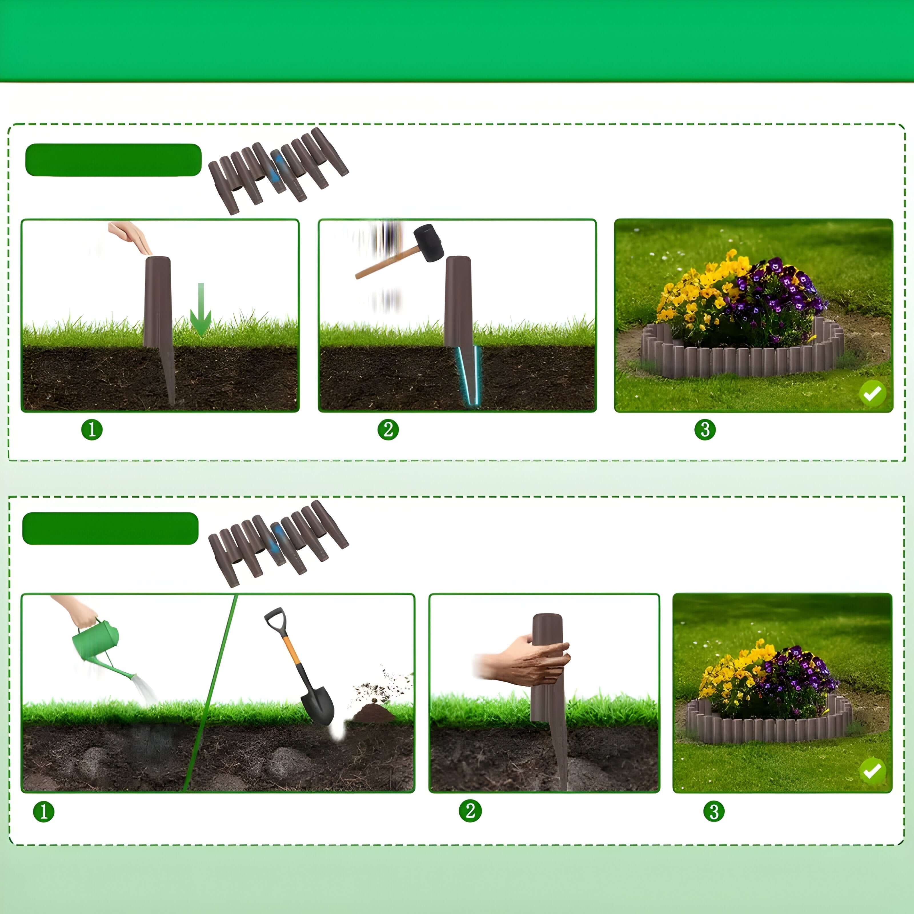 Lundra – Hagekant I Plast Til Blomsterbed