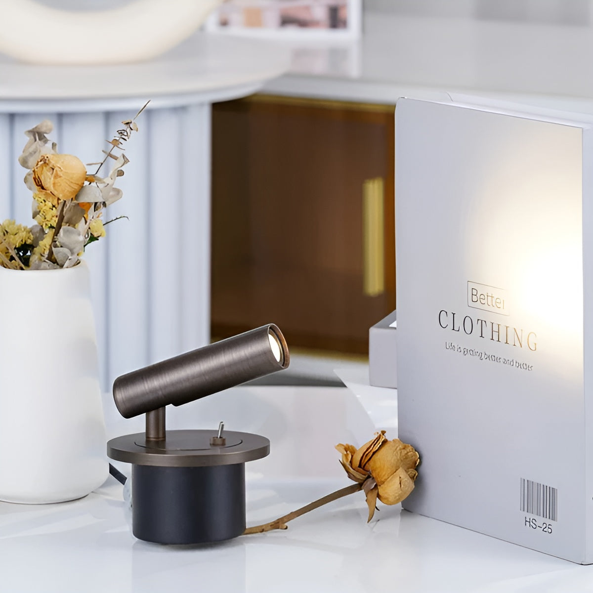 Leselampe til Soverommet – Hvit, Blendfri Belysning | Perfekt for Kveld og Sofa