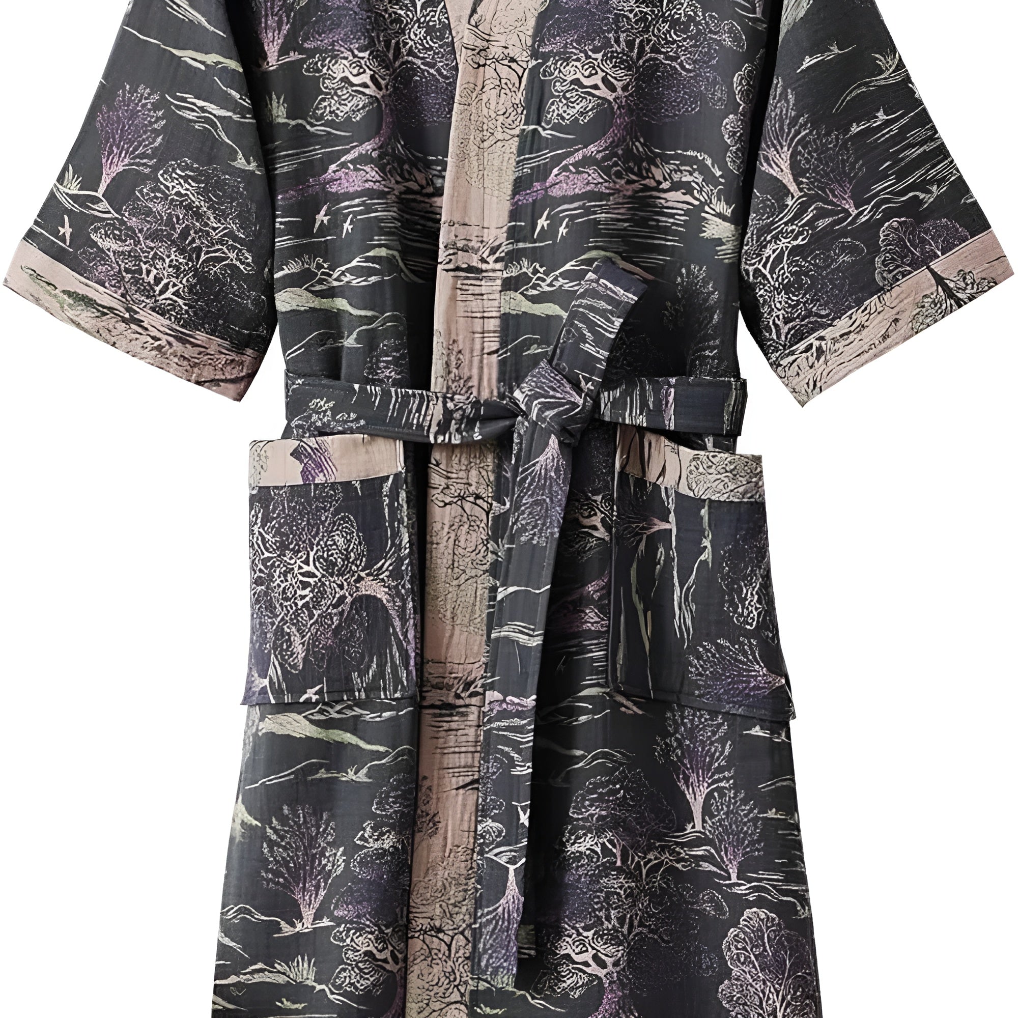 Luksuriøs Kimono badekåpe – Myk, Pustende Bomull For Stilfull Avslapning Hjemme