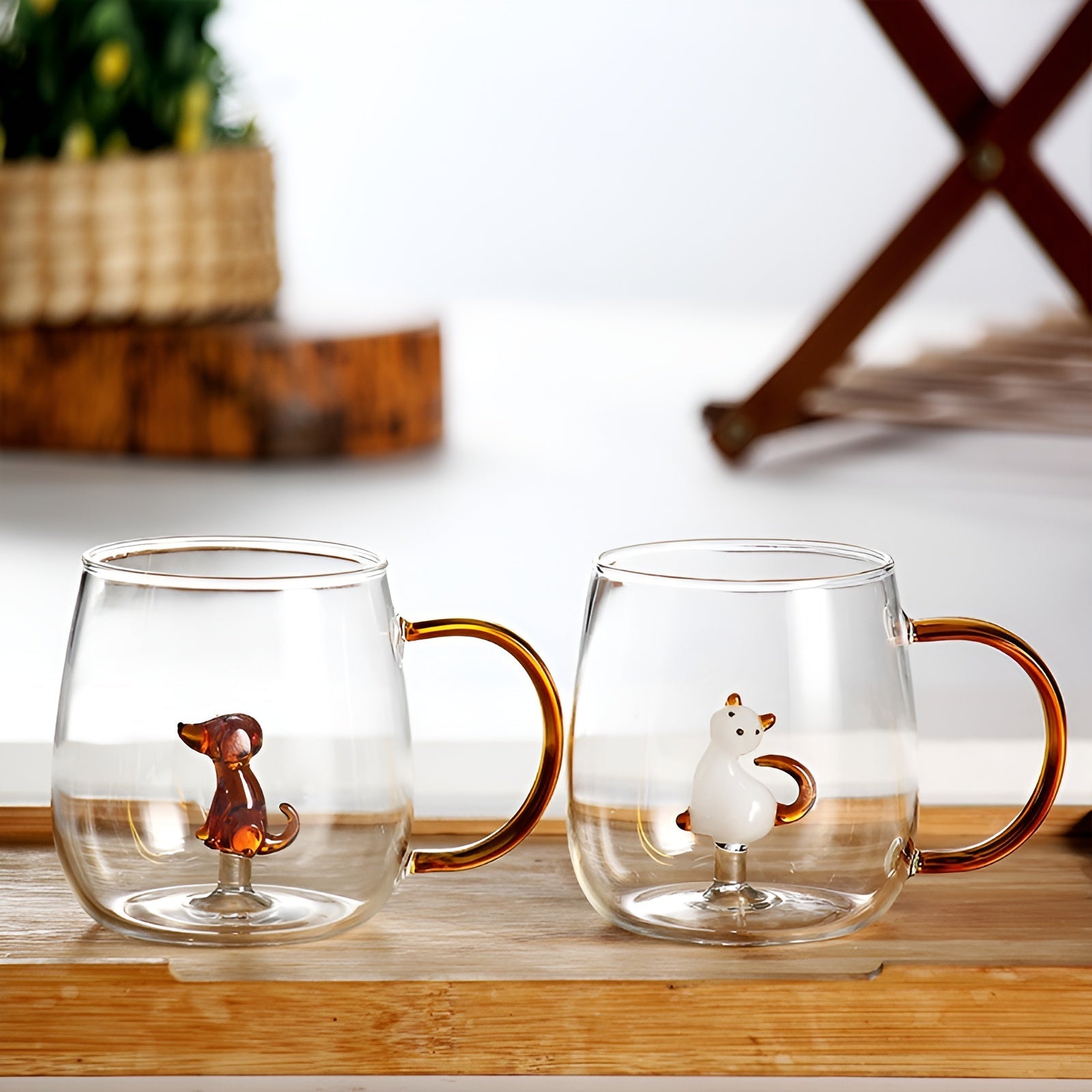 3D Drikkeglass med Dyremotiv – Dekorativt og Lekent | Laget i Slitesterkt Borosilikatglass