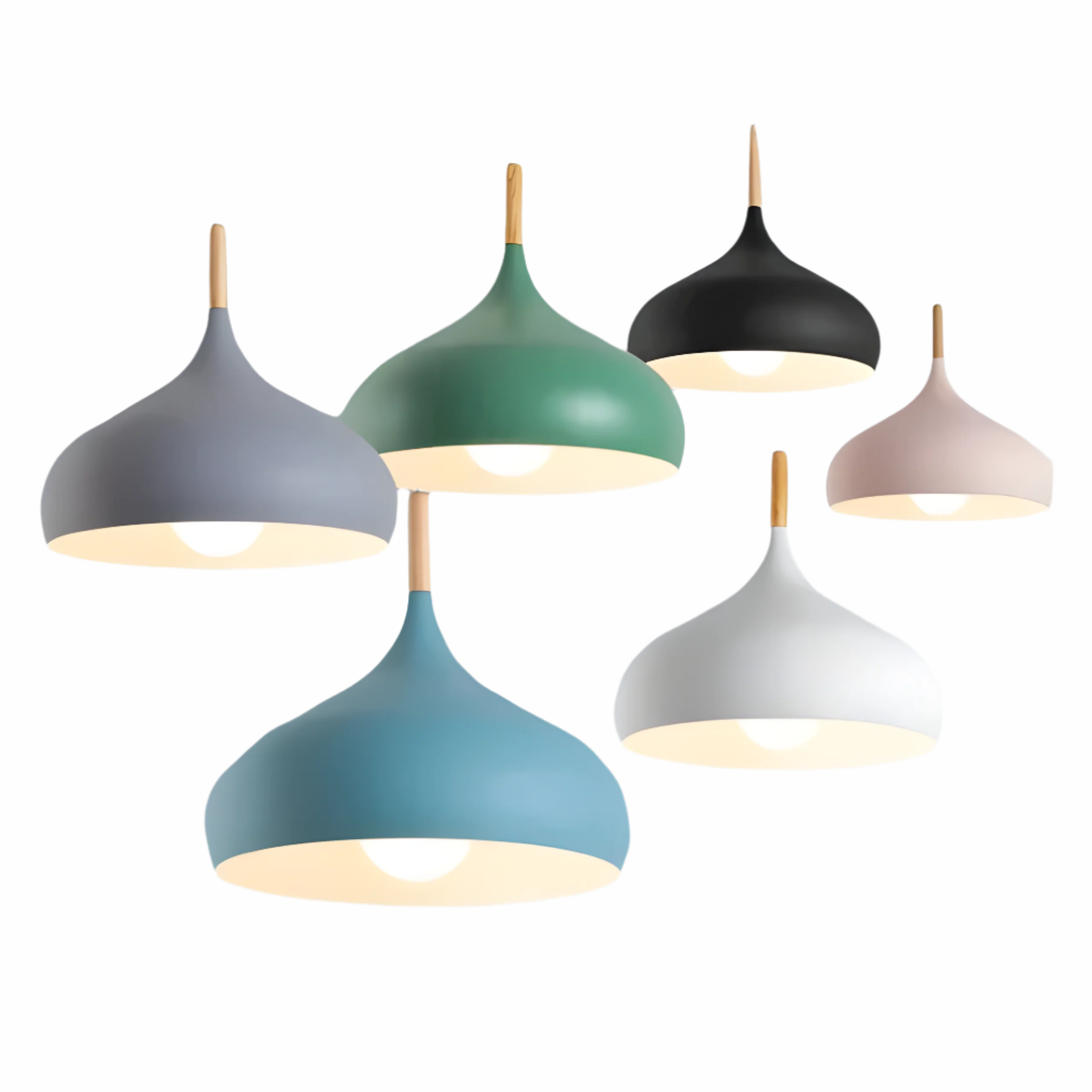 Bilde av Froden - Minimalistisk Macaron-Pendel LED Hengende Lys fra Velisse
