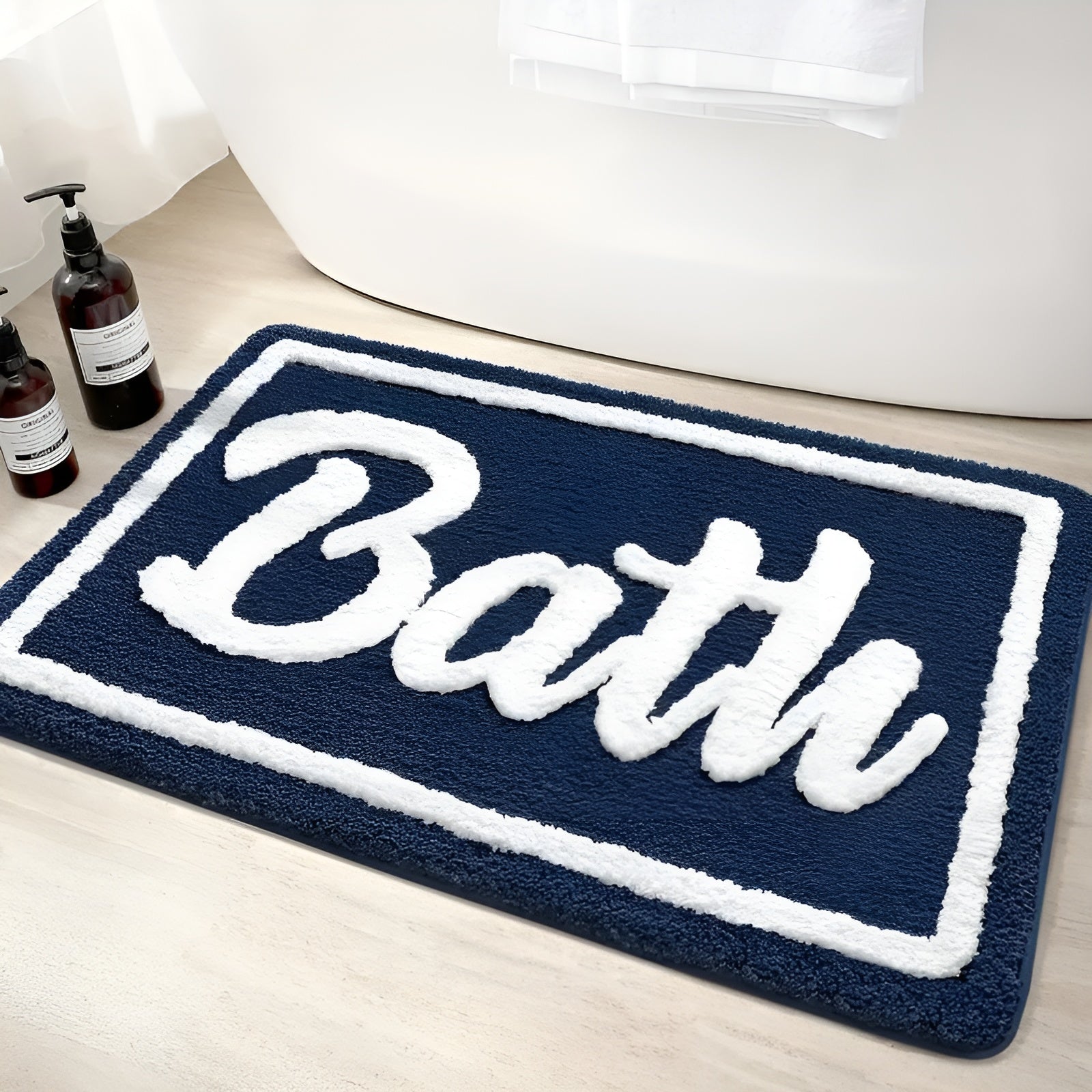 Mykt Baderomsteppe – Sklisikkert og Absorberende | Perfekt som Juledekor eller Gave