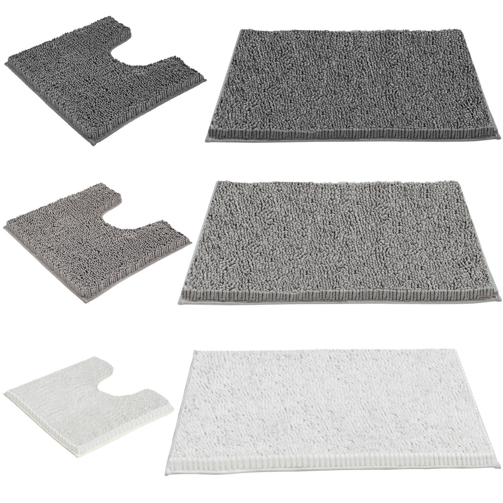 Chenille Badematte – Ekstra Myk og Saugkraftig | Rutsjfri for Maksimal Komfort på Badet