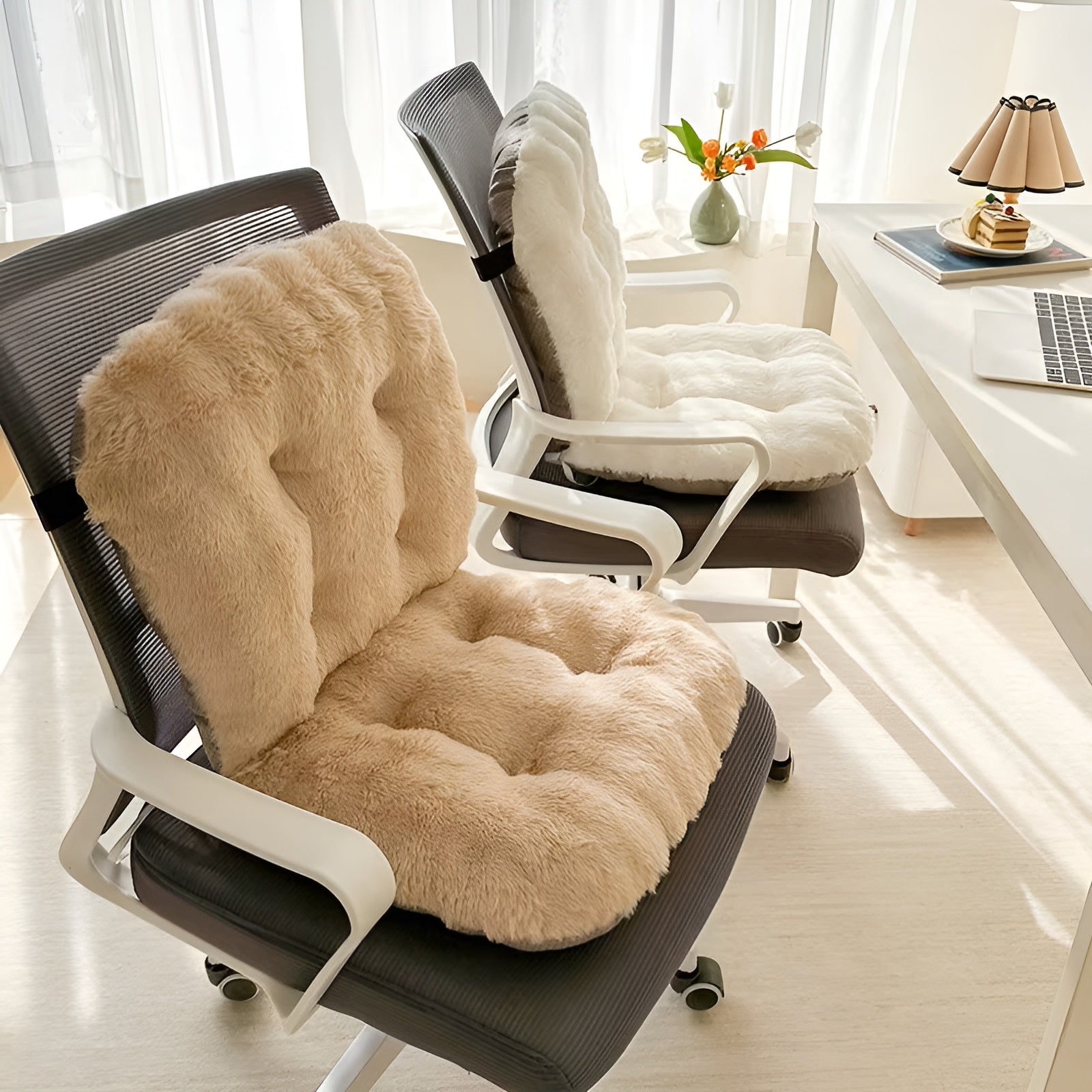 Mykt Setepute Av Kunstpels – Ekstra Tykt Og Koselig | Perfekt For Stol Og Sofa - Stol- og sofaputer