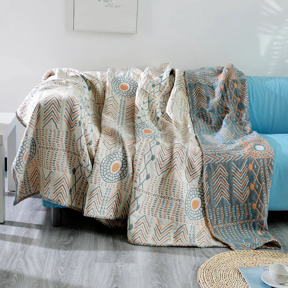 Wendedecke mit Boho-Mandala – Weich und Dekorativ | Perfekt für Sofa und Schlafzimmer
