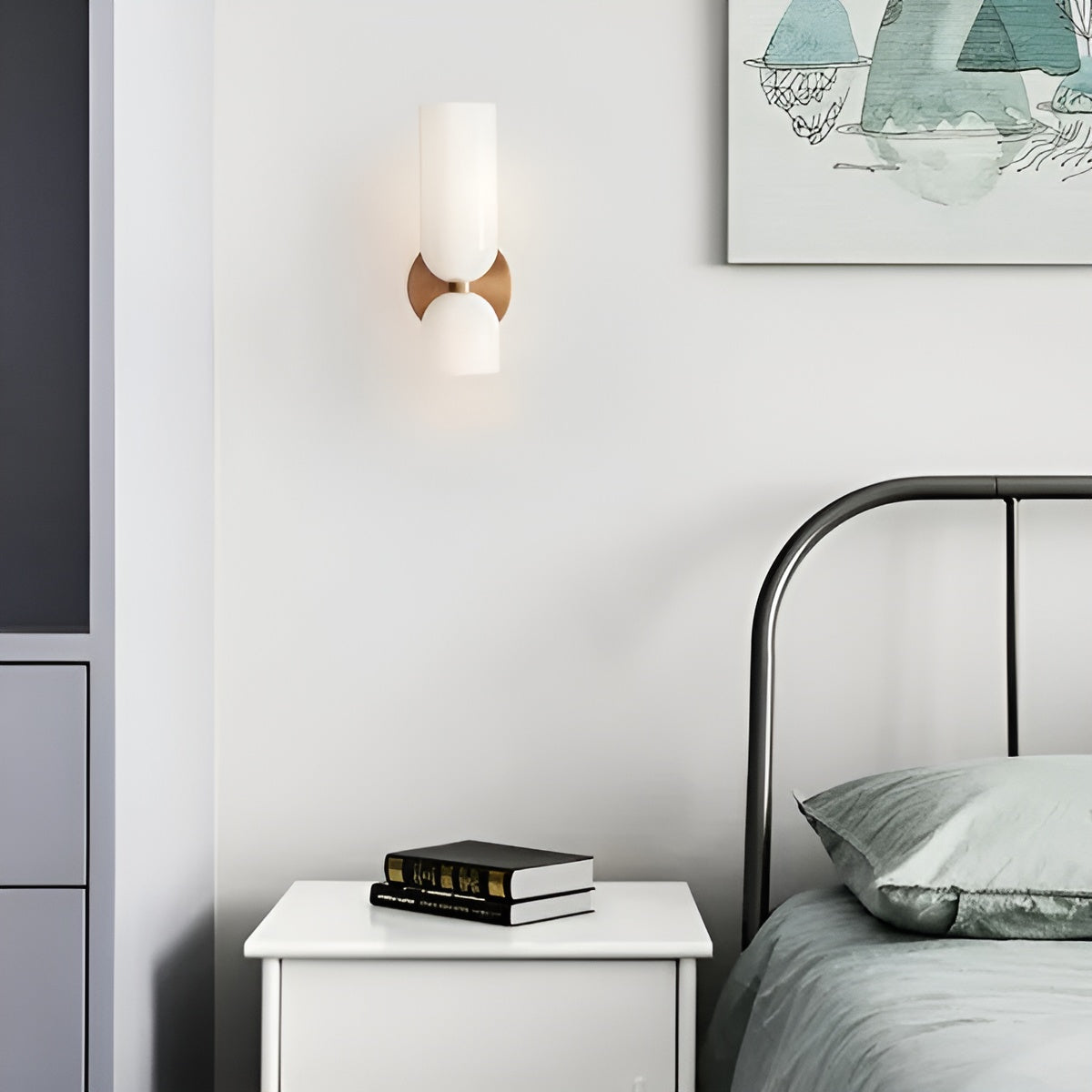 Glass vegglampe – Elegant og Moderne med LED | Stilfull Belysning til Stue og Soverom