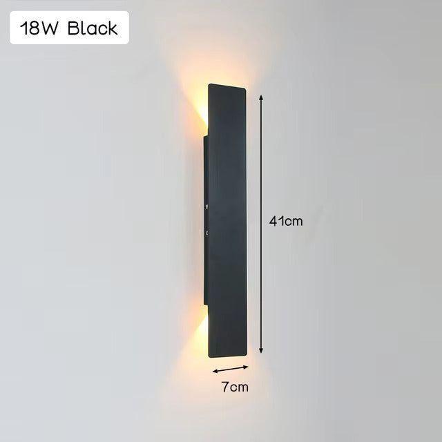 Bilde av Velheim - Moderne Værbestandig Led-vegglampe i Aluminium for Utendørs Bruk fra Velisse