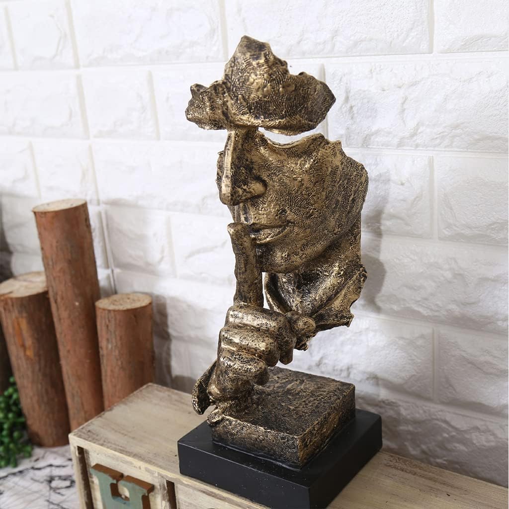 Abstrakt Tenkerskulptur – Moderne Dekorfigur i Harpiks | Perfekt for Stue og Kontor