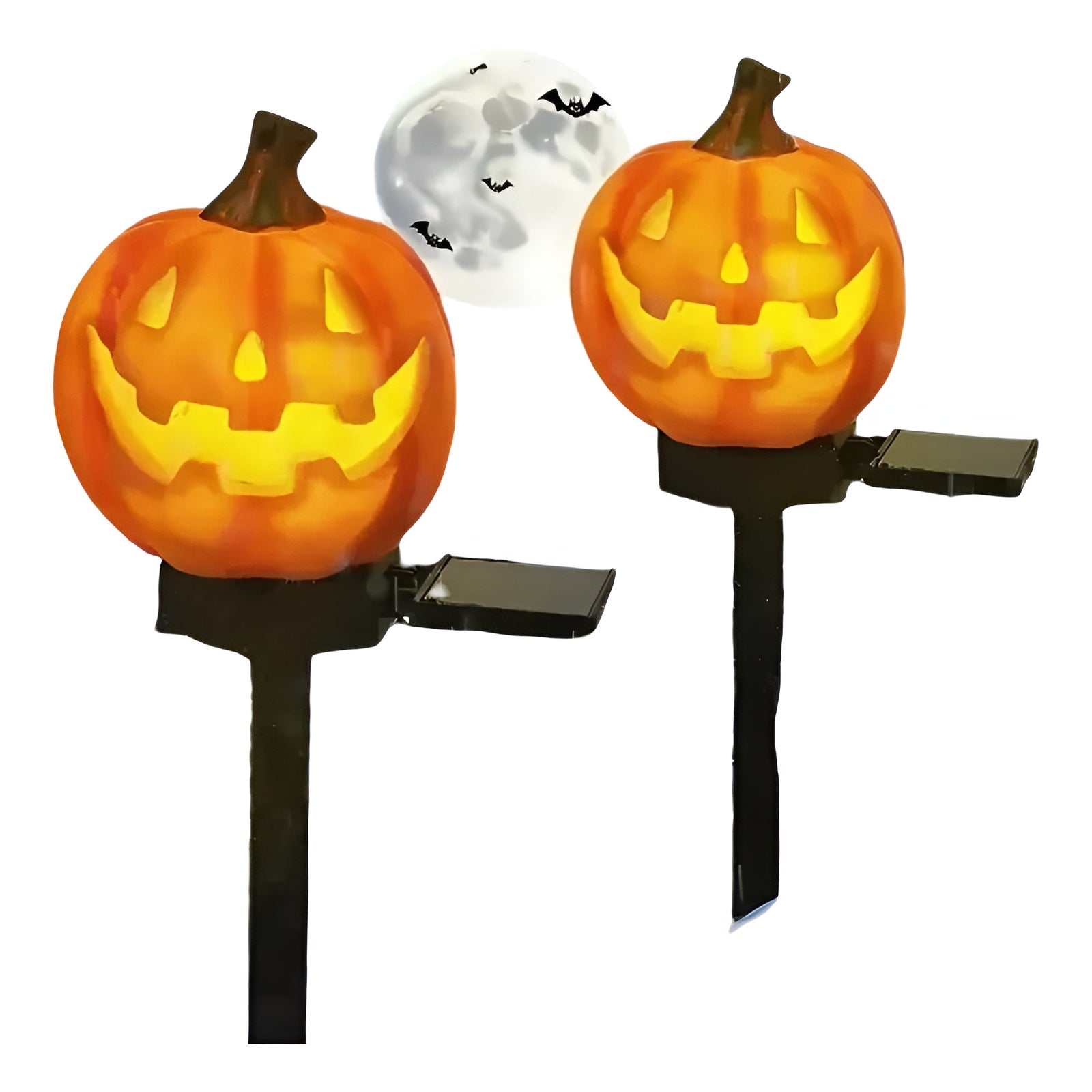 Halloween Solcellelykt i Gresskarform – Dekorativ LED Hagebelysning | Perfekt for Hage, Terrasse og Balkong