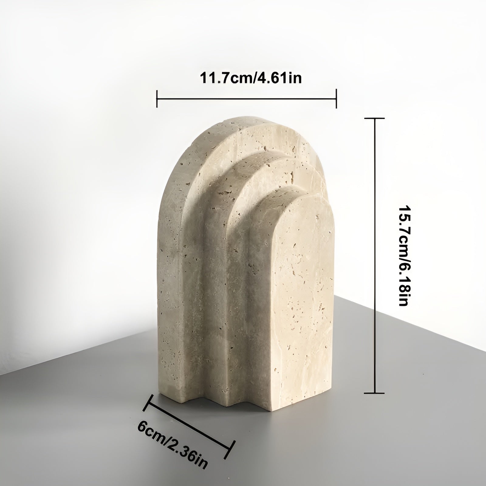 Bokstøtter i Naturmarmor – Massive og Elegante | Sklisikre og Perfekt for Bokhylle