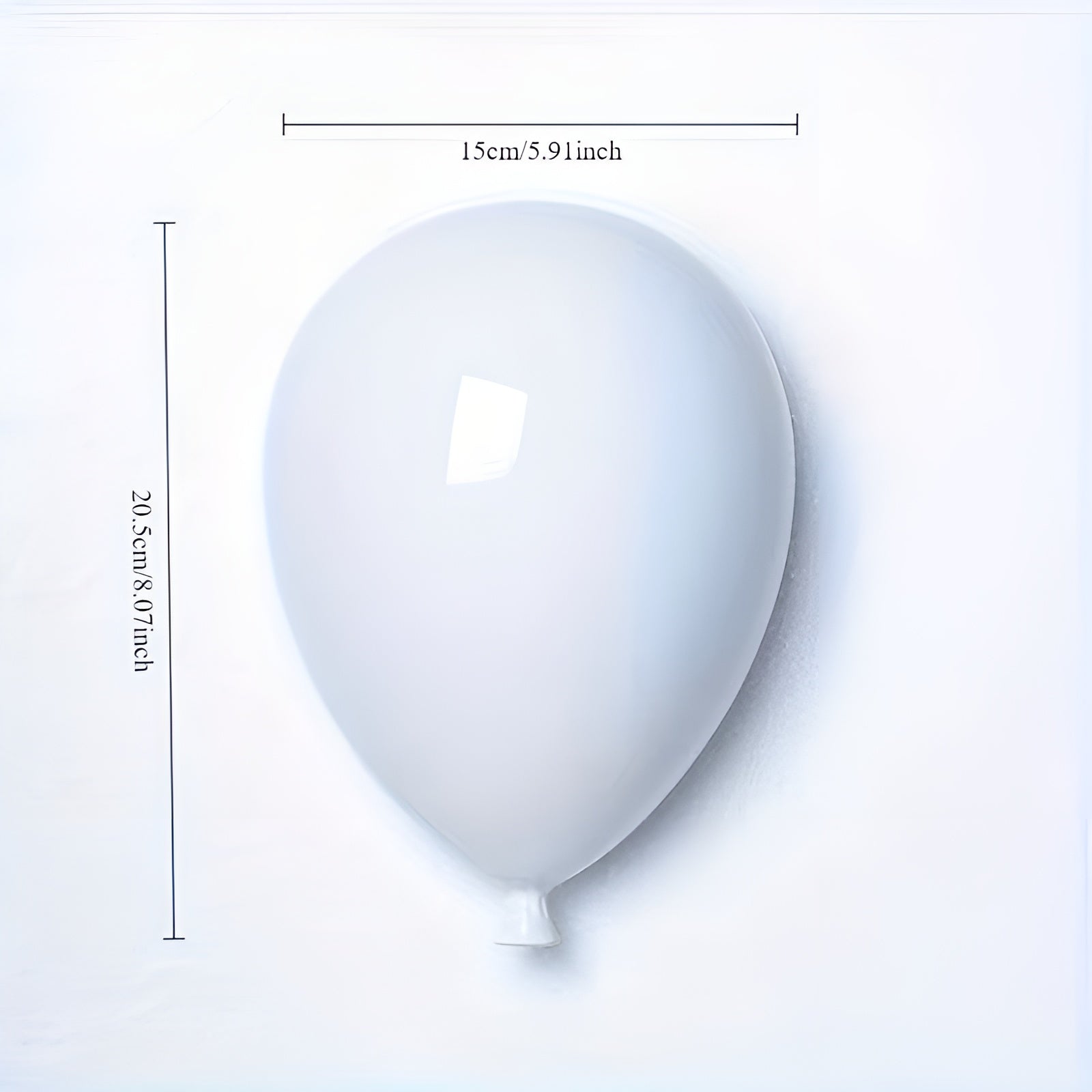 Keramisk Ballong Veggdekorasjon – Moderne og Dekorativ | Stilfull Hjemmedekor for Stue og Soverom