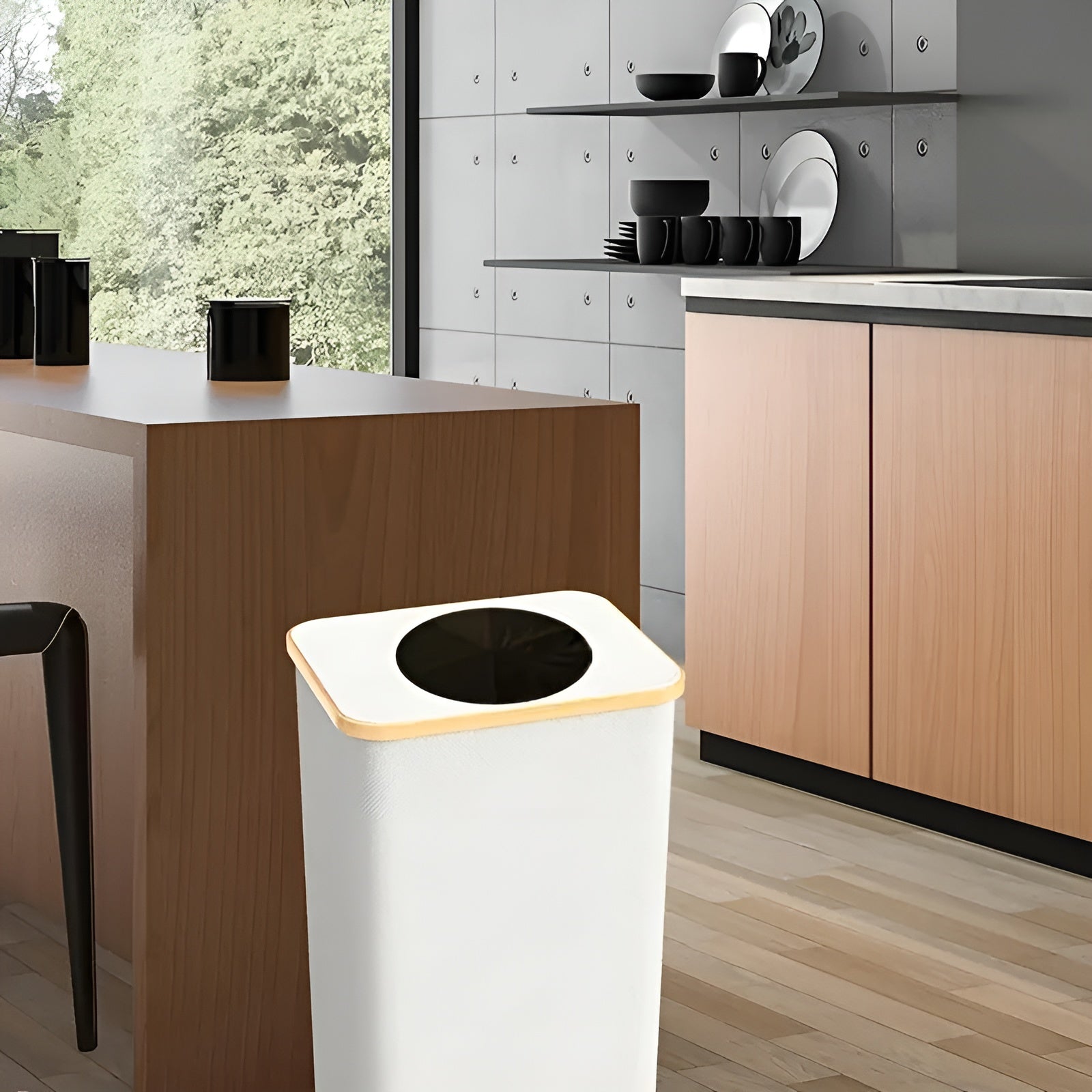 Stor Sammenleggbar Søppelbøtte – Praktisk og Plassbesparende | Perfekt for Kjøkken, Bad og Kontor