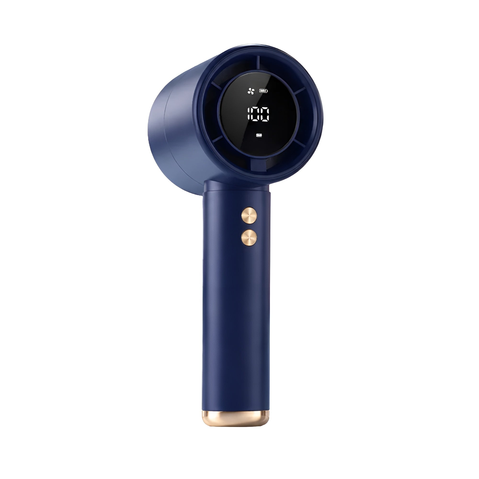 Bærbar Mini-turbo-håndvifte – Digitalt Display, Usb-c-lading Og 100 Hastighetsnivåer