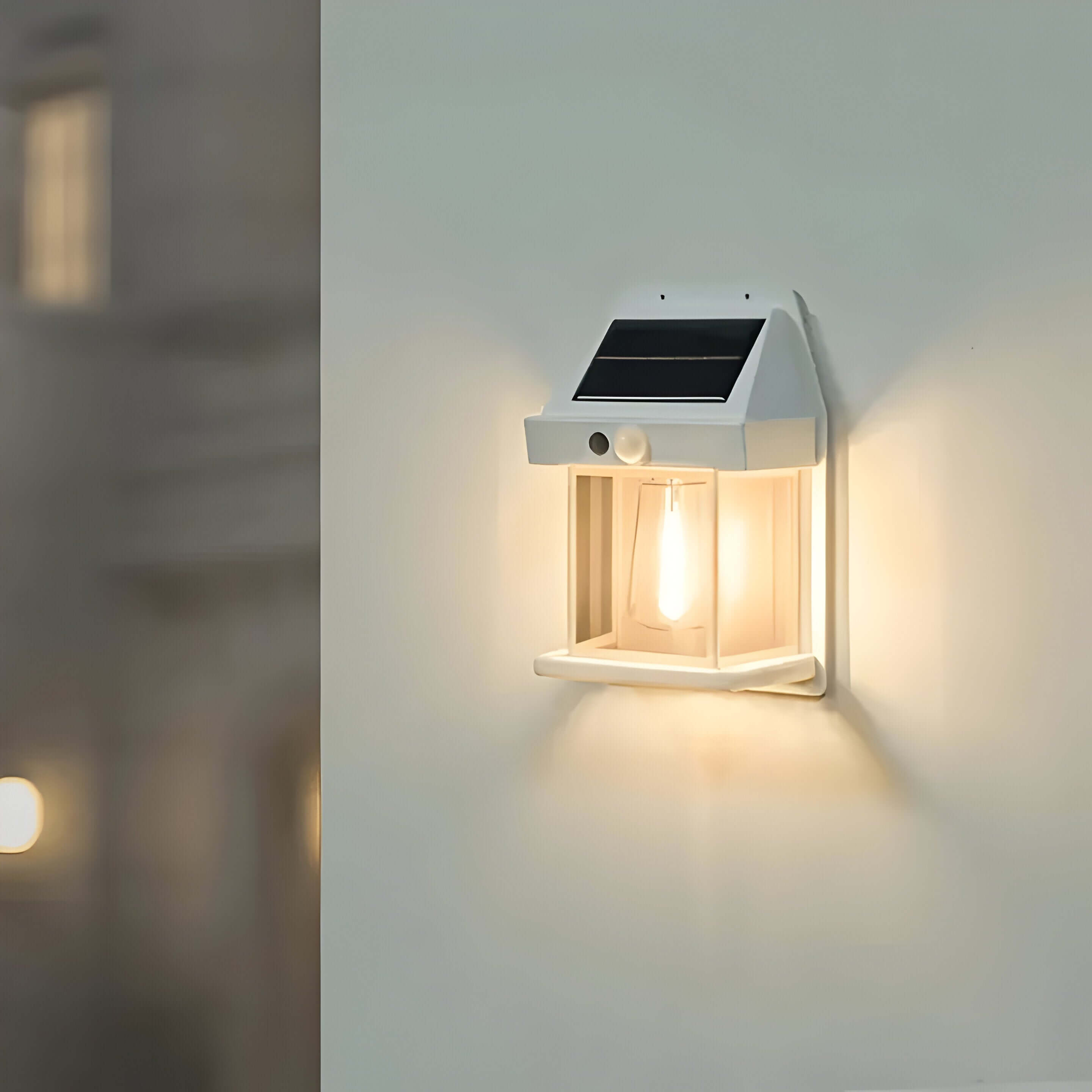 Solgard – Utendørs Vegglampe med Bevegelsessensor (Solcelle, Vanntett)