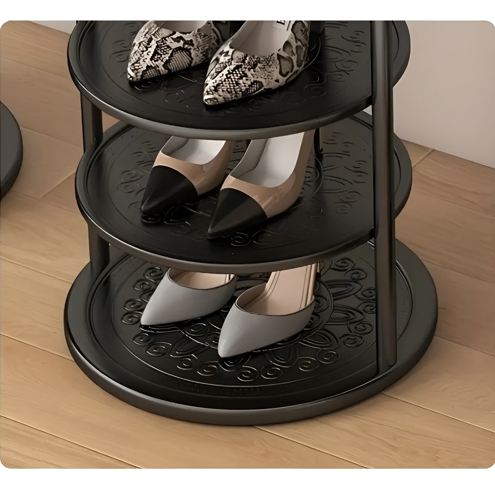 Skohylle med 4 Nivåer – Plassbesparende og Stabil | Moderne Design for Gang og Hjem