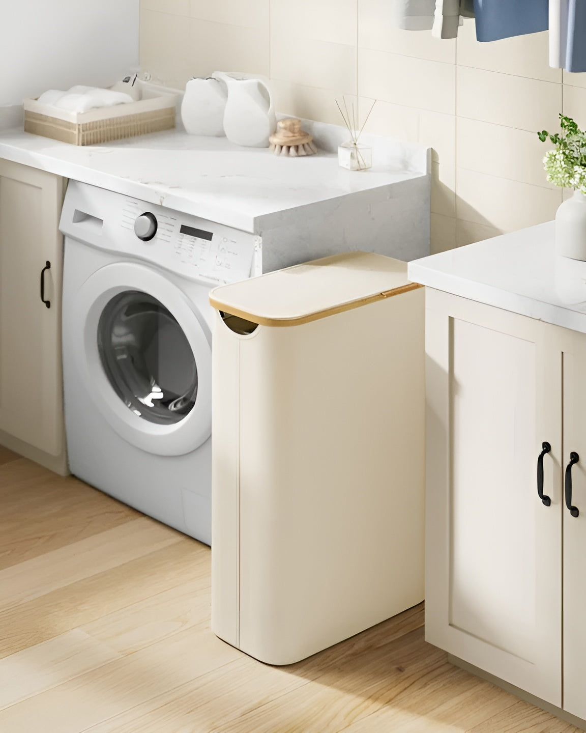 Vaskekurv 150L – Stor og Stabil | Perfekt for Hjem og Soverom