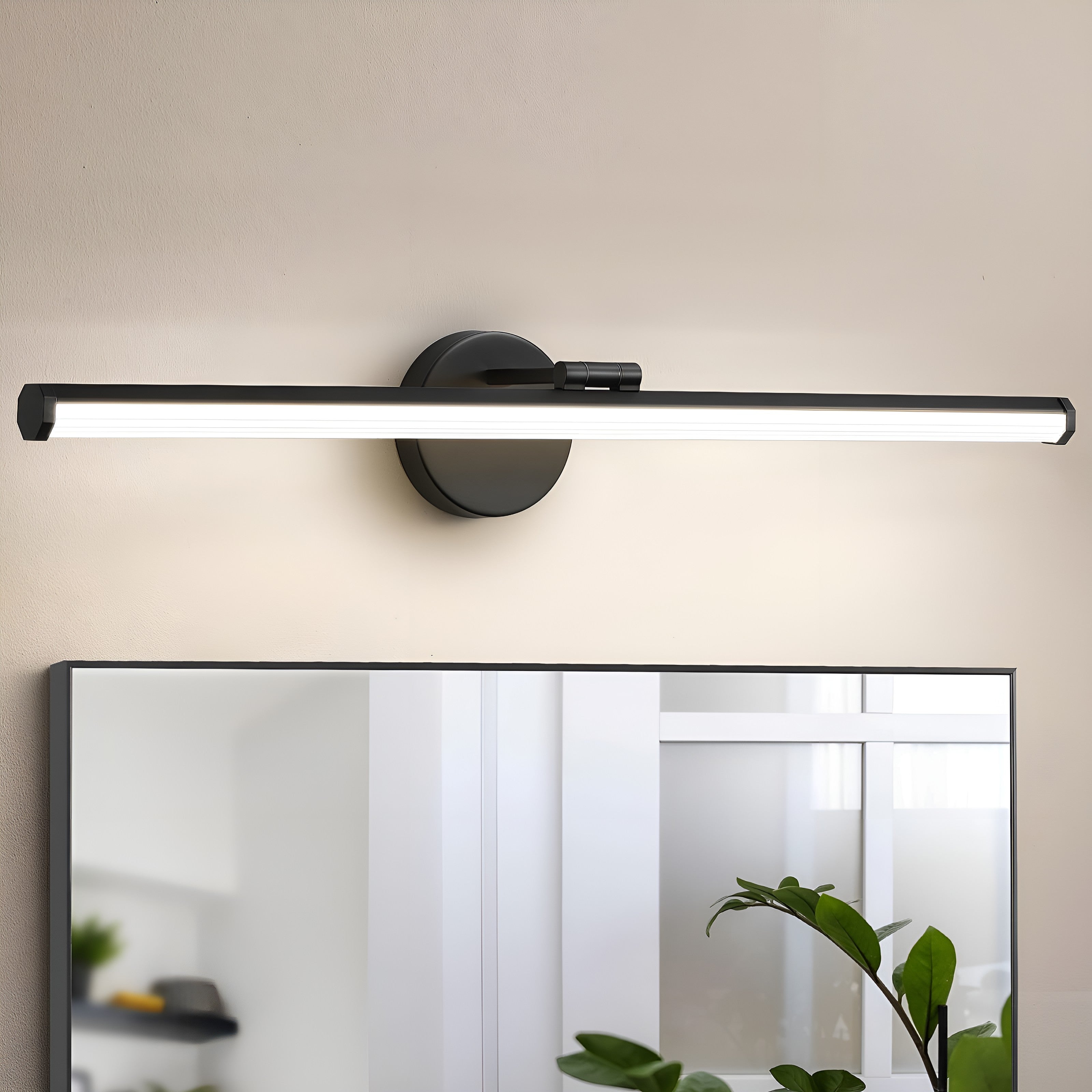 Kant LED Vegglampe – Minimalistisk Metalldesign | Svart eller Hvit, For Innendørsbruk og Bad